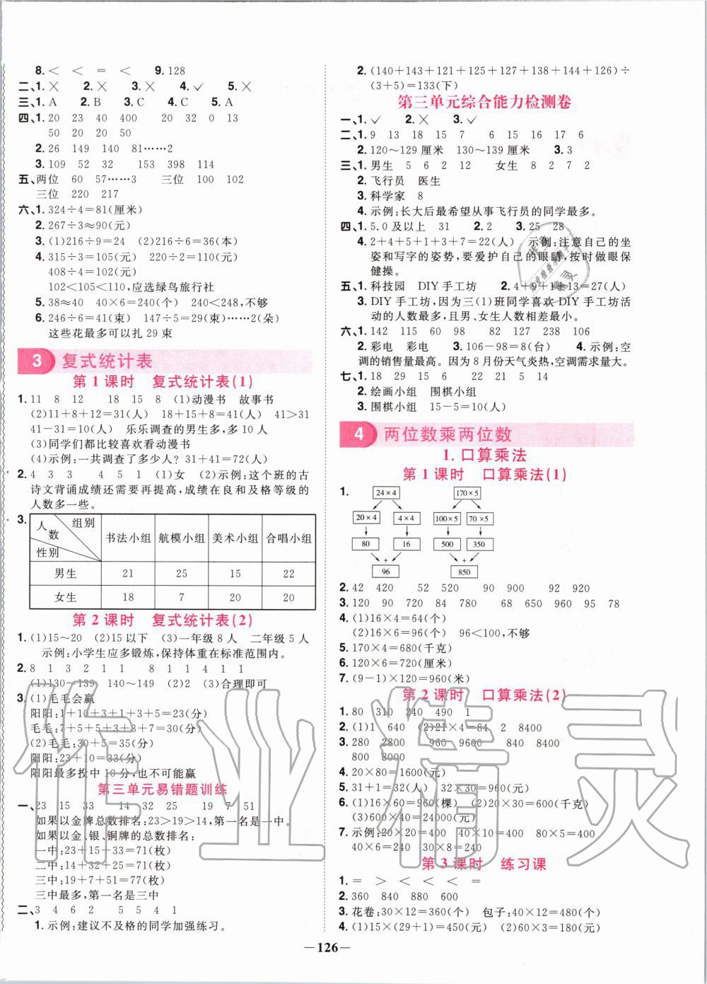 2020年陽(yáng)光同學(xué)課時(shí)優(yōu)化作業(yè)三年級(jí)數(shù)學(xué)下冊(cè)人教版 第4頁(yè)