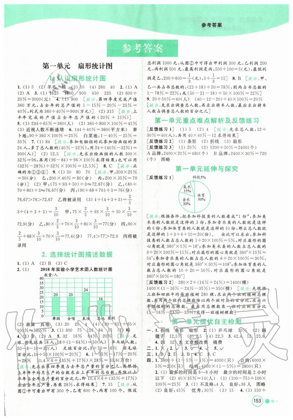 2020年亮点给力提优班多维互动空间六年级数学下册苏教版