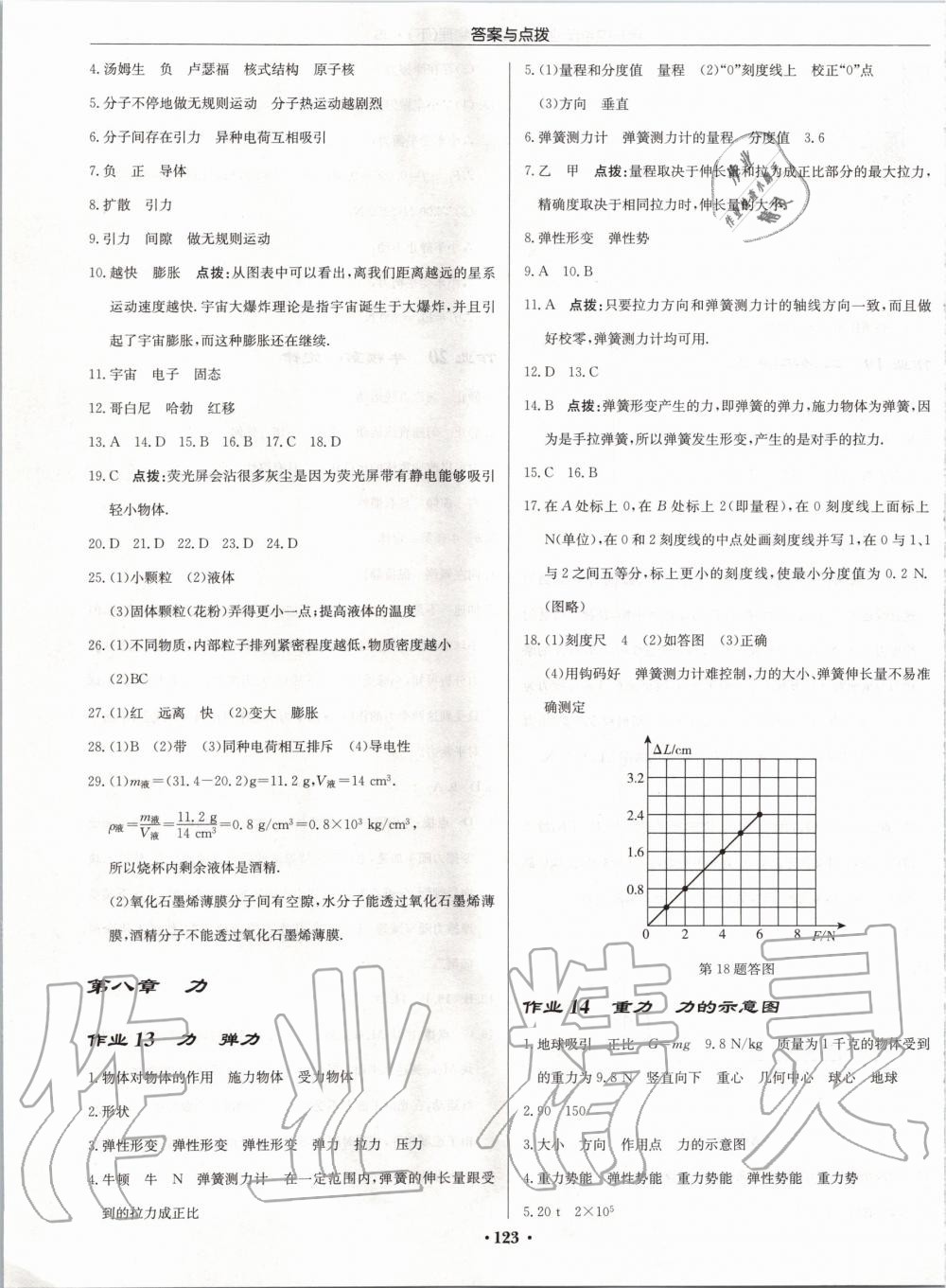 2020年啟東中學(xué)作業(yè)本八年級(jí)物理下冊(cè)江蘇版 第5頁