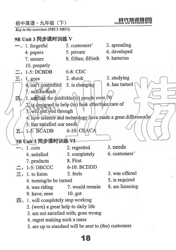 2020年时代新课程初中英语九年级下册译林版 第18页