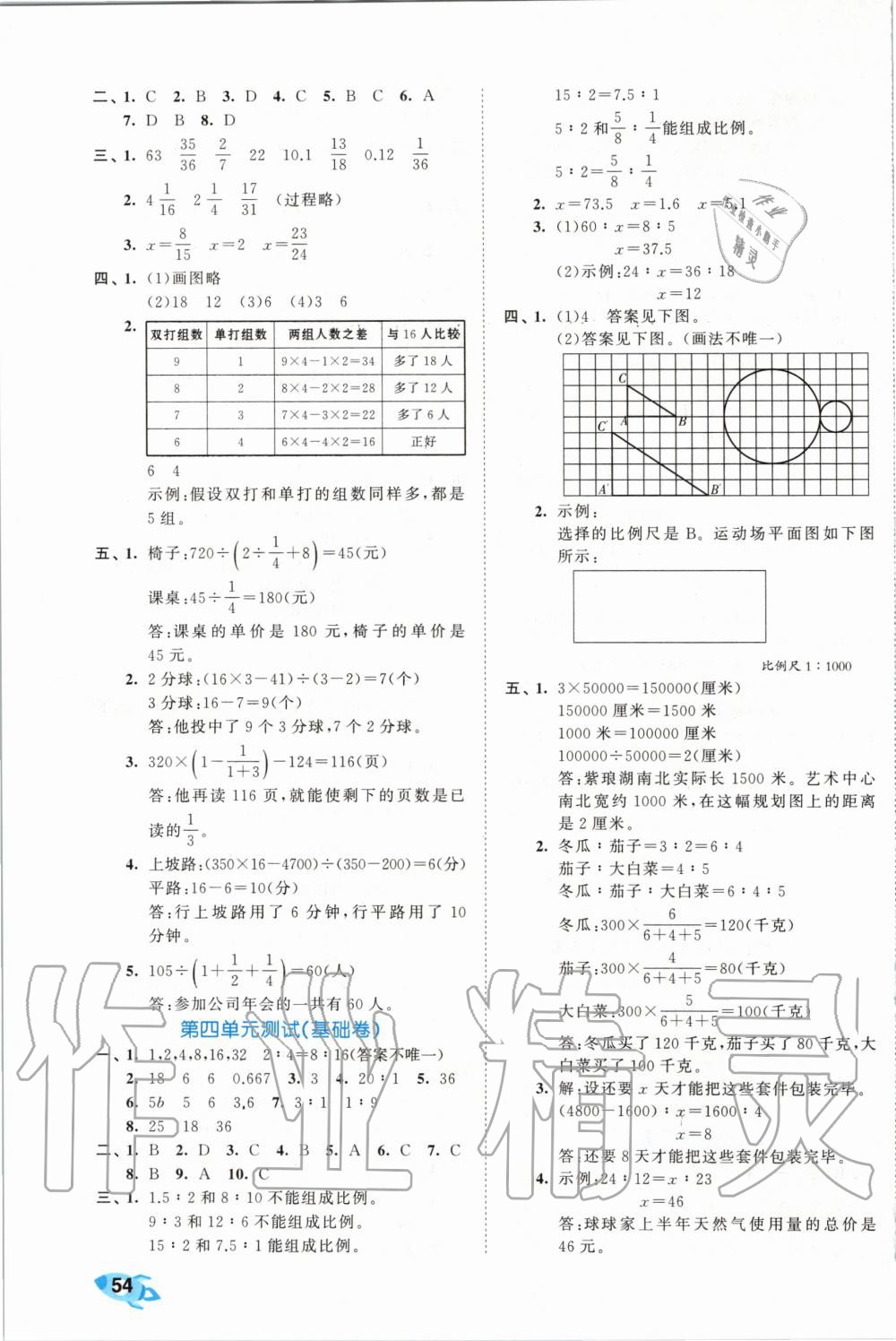 2020年53全优卷小学数学六年级下册苏教版 第3页