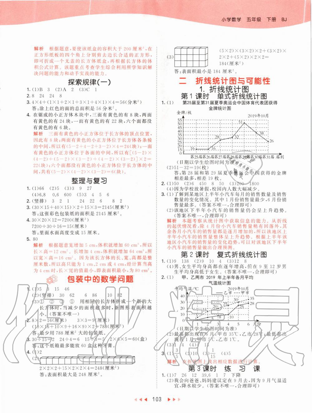 2020年53天天練小學數(shù)學五年級下冊北京版 第3頁