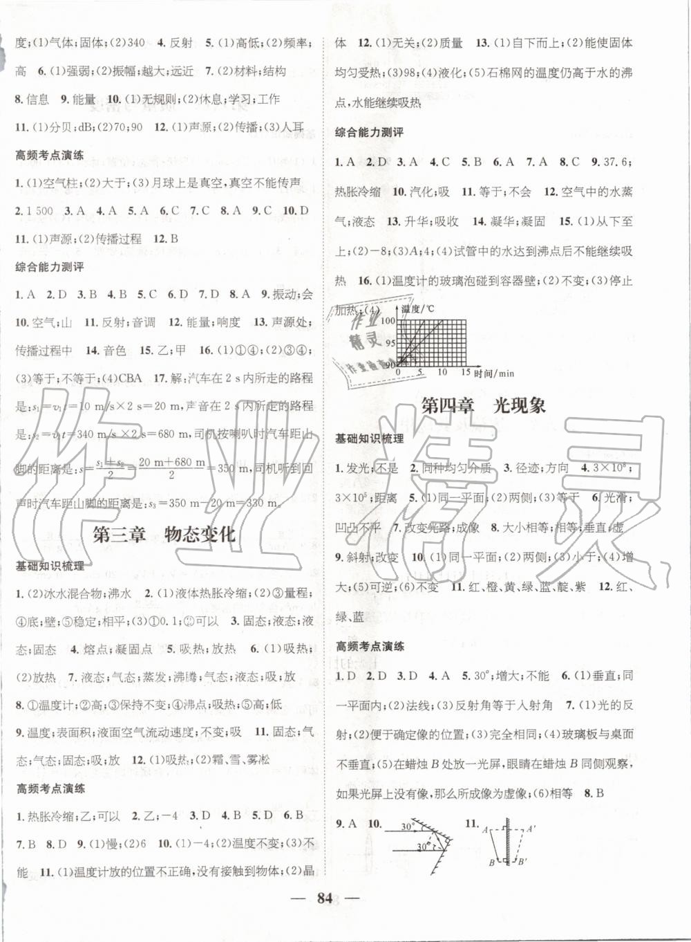 2020年鸿鹄志文化期末冲刺王寒假作业八年级物理人教版 第2页