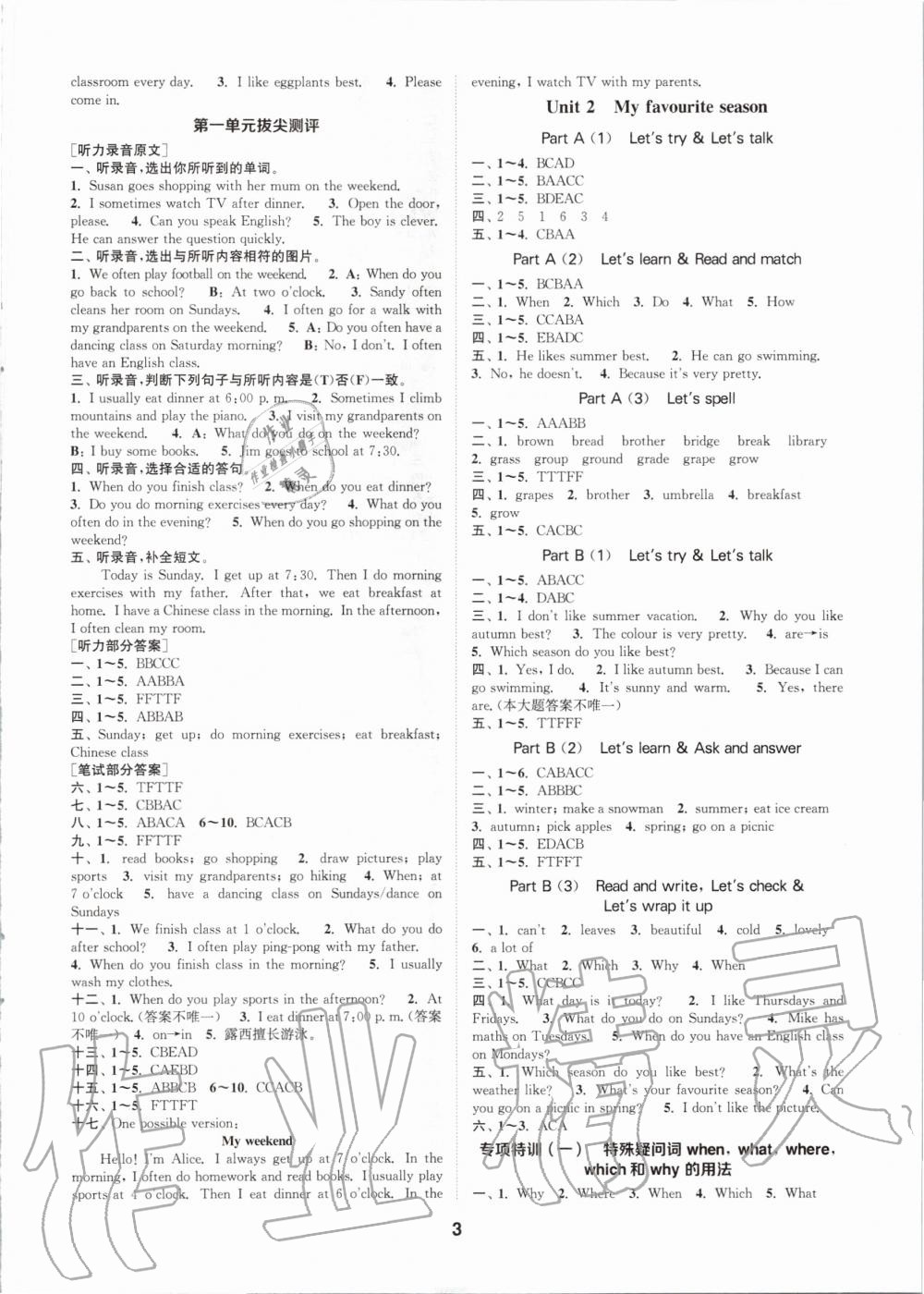 2020年拔尖特訓(xùn)五年級(jí)英語(yǔ)下冊(cè)人教PEP版 第2頁(yè)