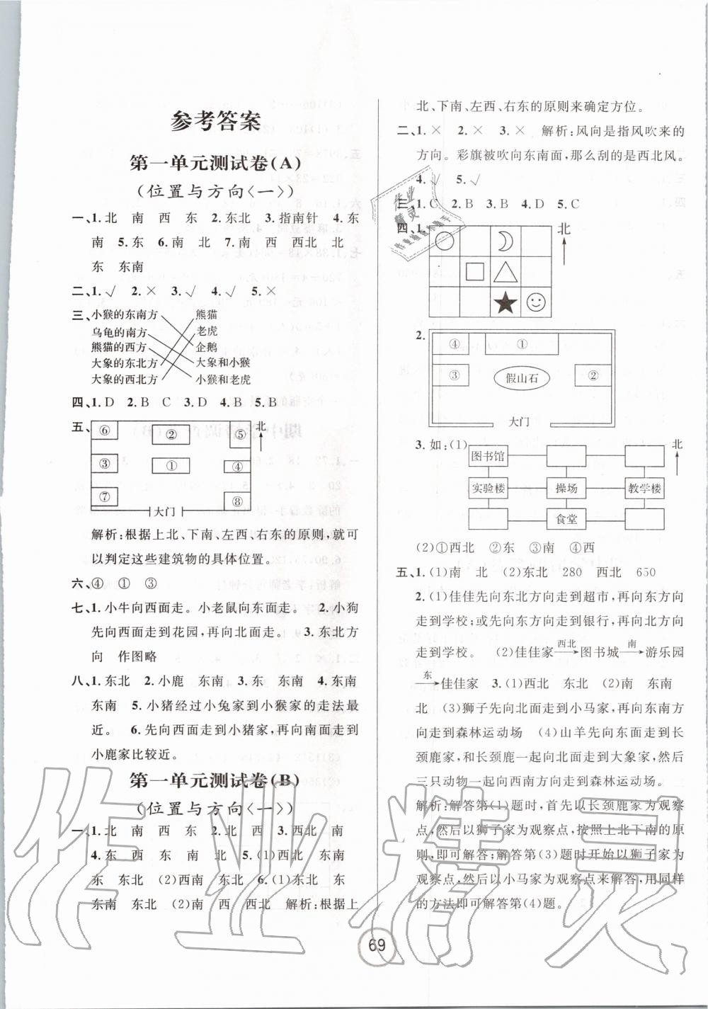 2020年浙江名卷三年级数学下册人教版 第1页