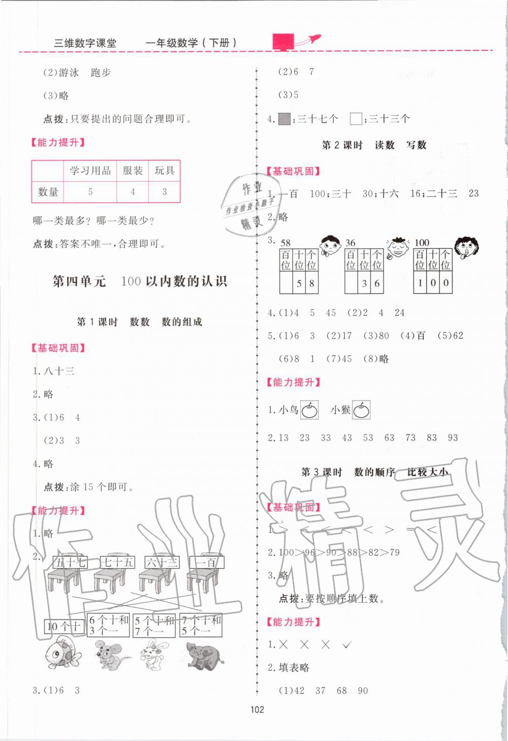 2020年三維數(shù)字課堂一年級數(shù)學(xué)下冊人教版 第4頁