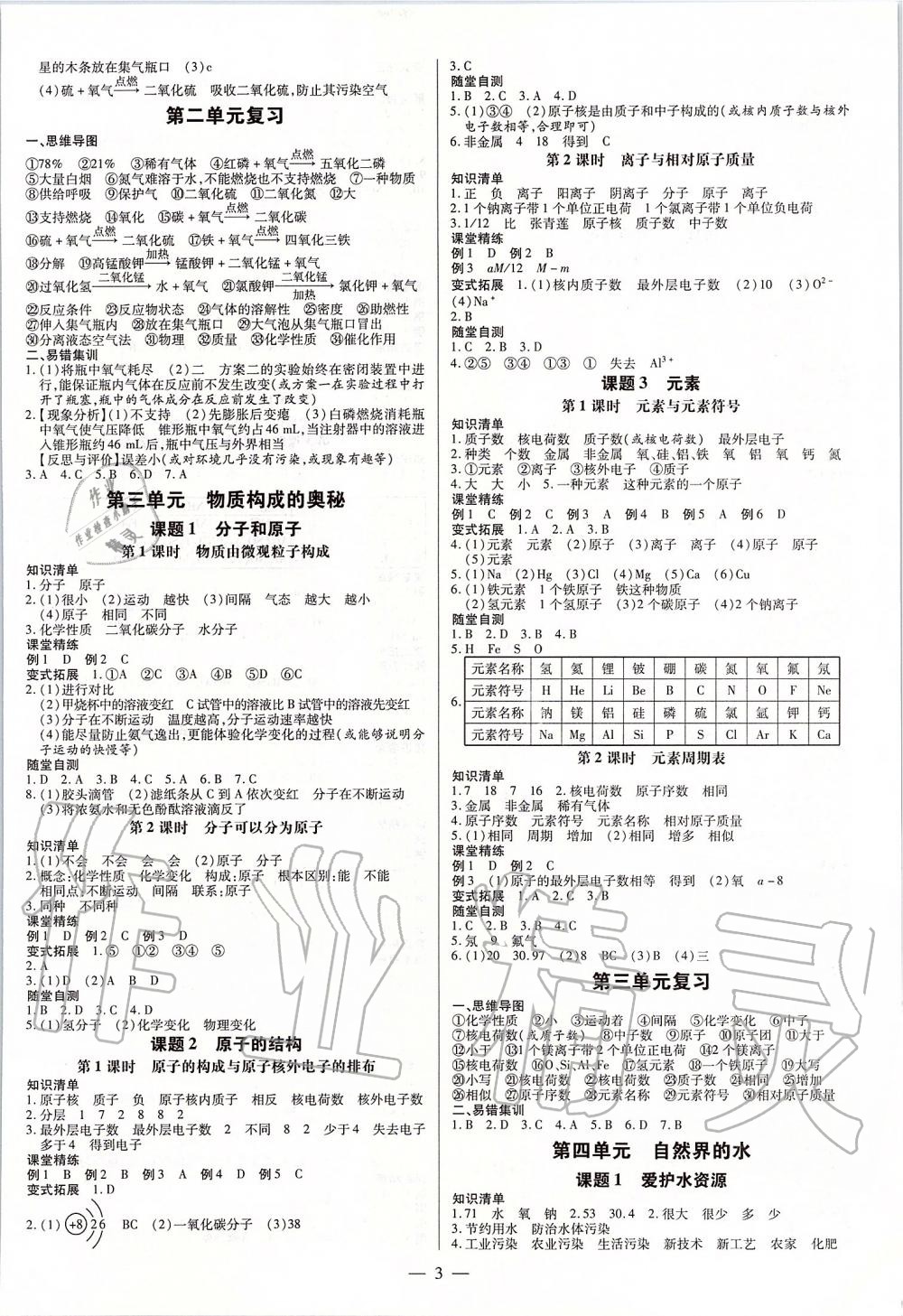 2019年领跑作业本九年级化学人教版广东专用 第3页