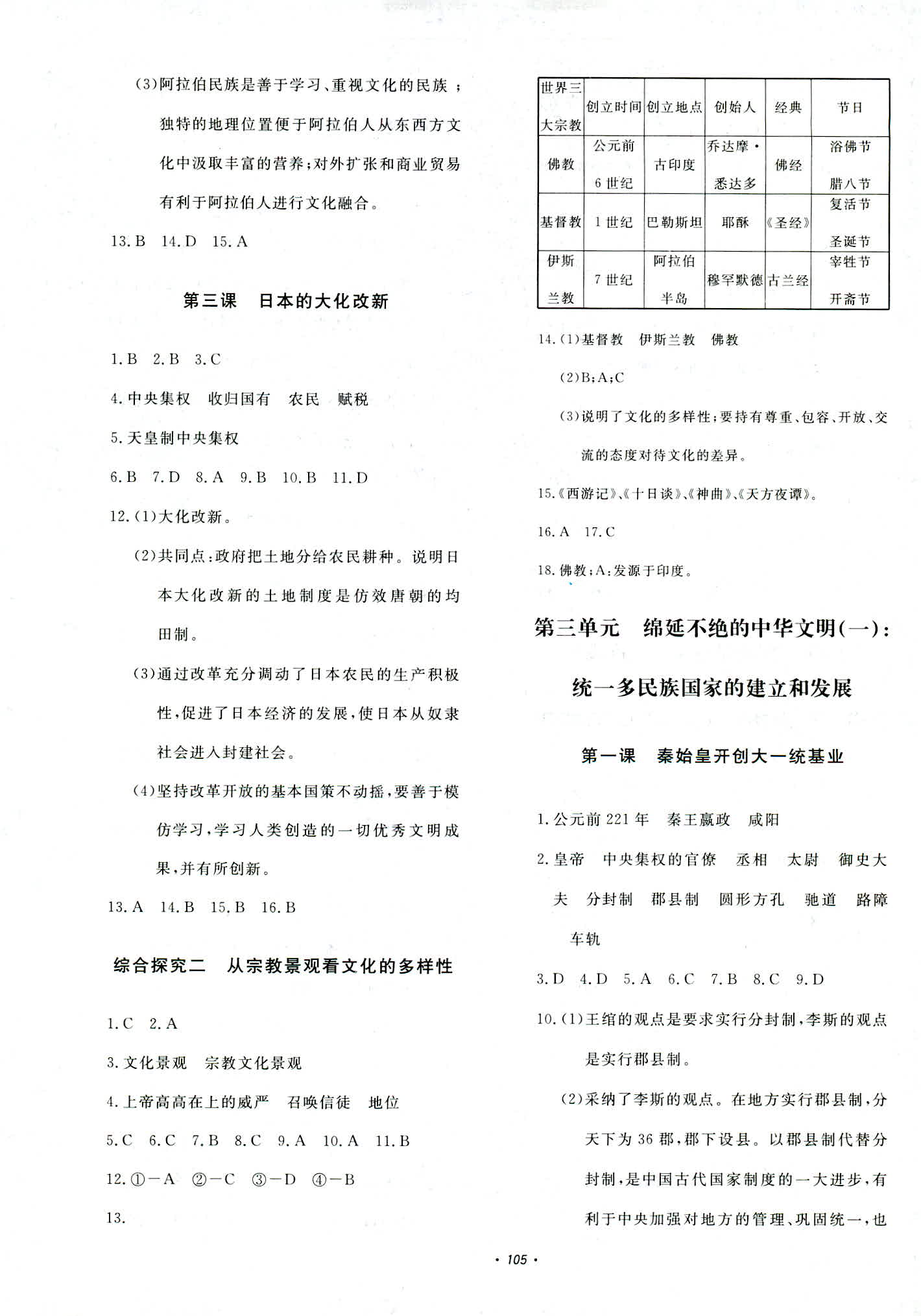 2018年花山小狀元學(xué)科能力達(dá)標(biāo)初中生100全優(yōu)卷八年級(jí)歷史與社會(huì)上冊(cè)人教版 第5頁