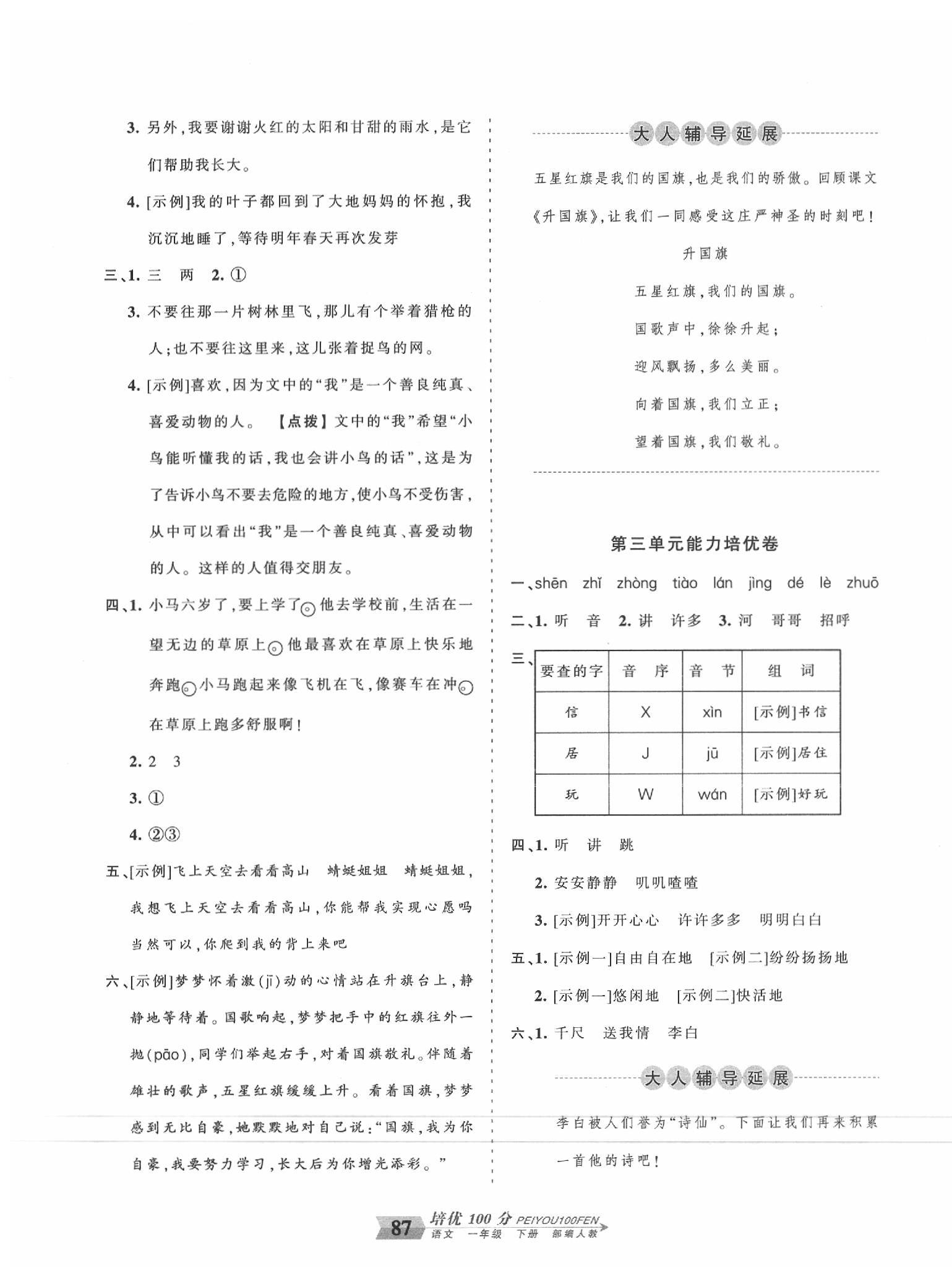 2020年王朝霞培優(yōu)100分一年級(jí)語文下冊(cè)人教版 第3頁