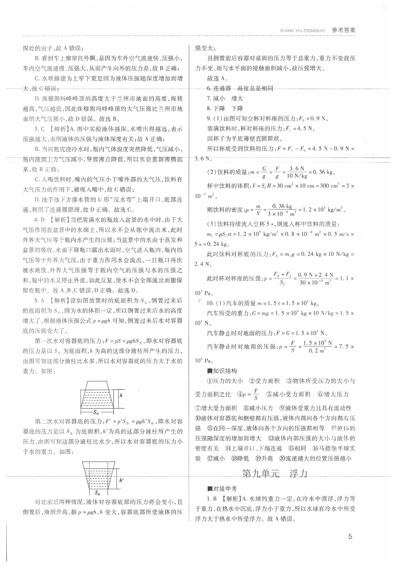 2020年山西新中考物理 參考答案第6頁(yè)