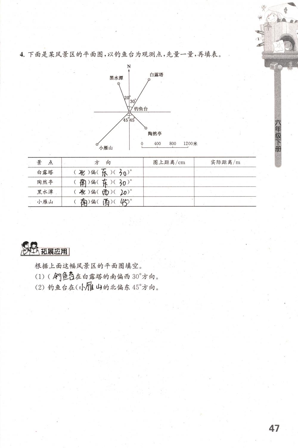 2018年課課練小學(xué)數(shù)學(xué)六年級(jí)下冊(cè)蘇教版 第47頁