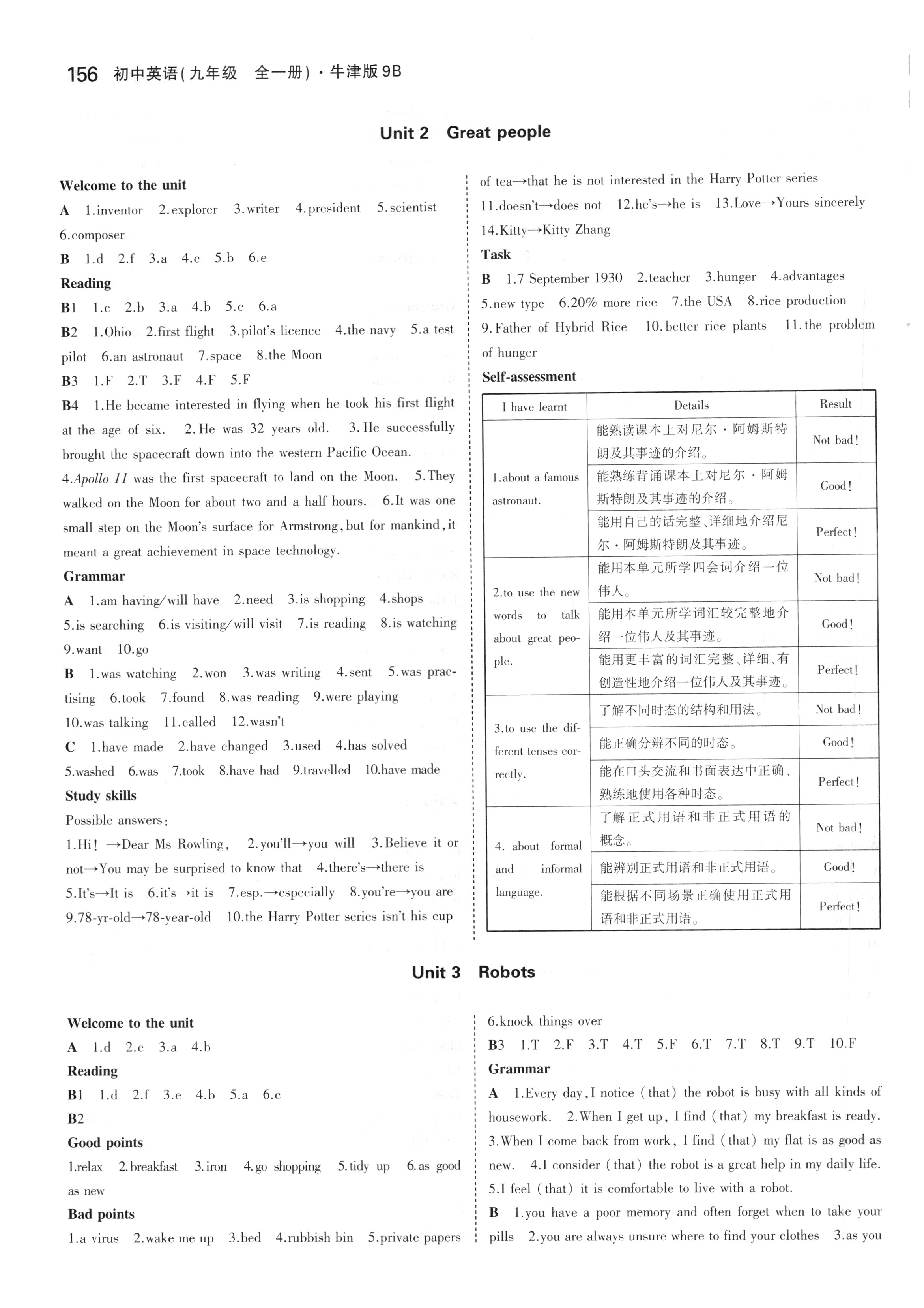 2018年課本九年級(jí)英語(yǔ)上冊(cè)牛津版 參考答案第6頁(yè)