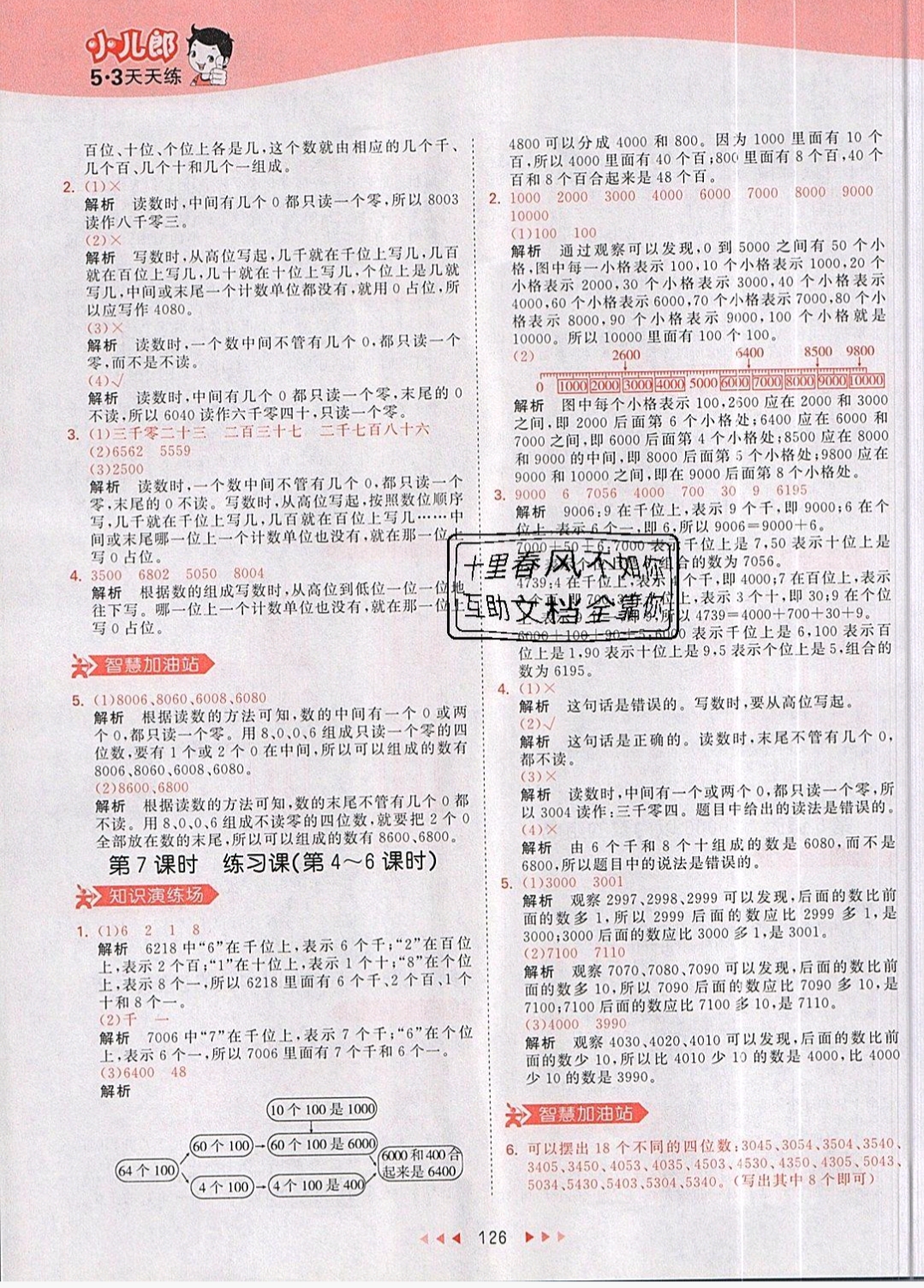 2019年53天天練二年級數(shù)學(xué)下冊人教版 參考答案第26頁