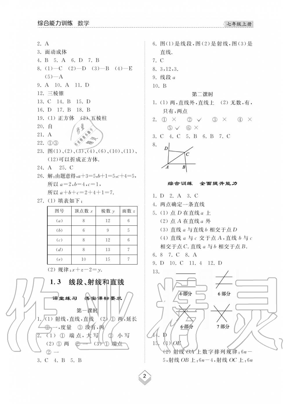 2019年綜合能力訓(xùn)練七年級(jí)數(shù)學(xué)上冊(cè)其它 第3頁