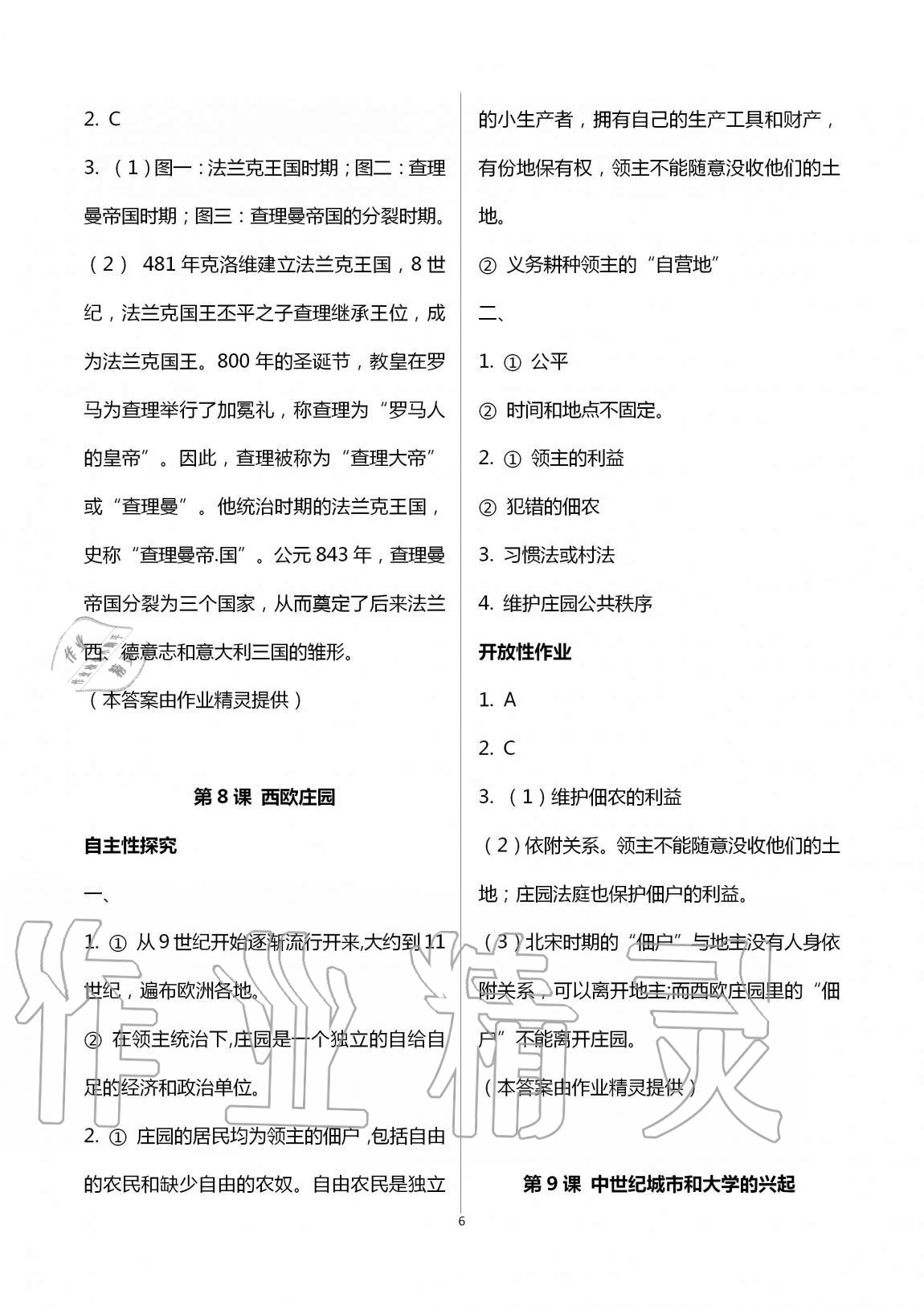 2019年自主學(xué)習(xí)指導(dǎo)課程九年級(jí)世界歷史全一冊(cè)人教版 第6頁