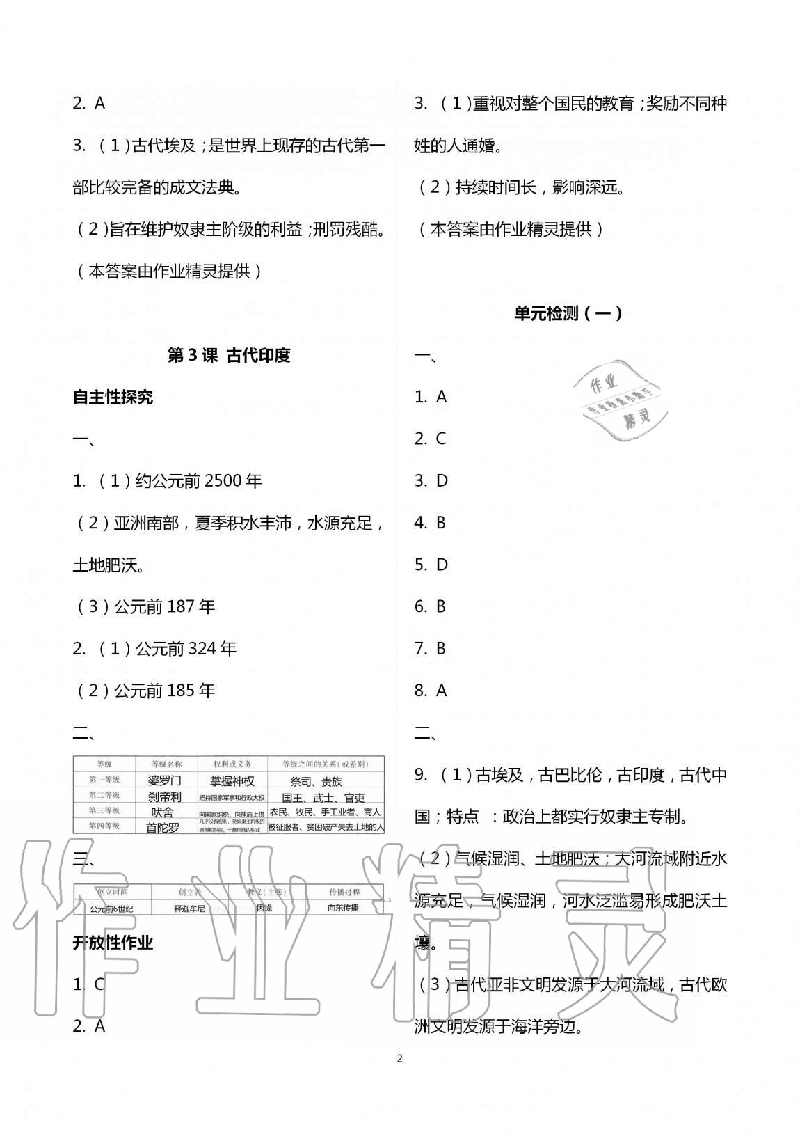 2019年自主學(xué)習(xí)指導(dǎo)課程九年級(jí)世界歷史全一冊(cè)人教版 第2頁