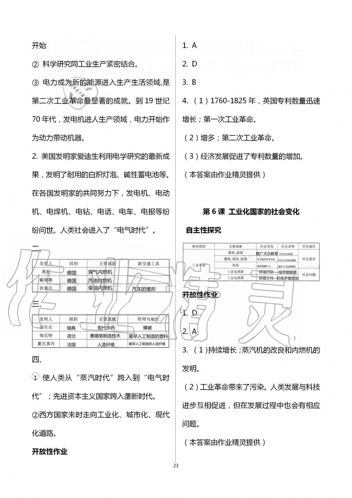 2019年自主學(xué)習(xí)指導(dǎo)課程九年級(jí)世界歷史全一冊(cè)人教版 第23頁