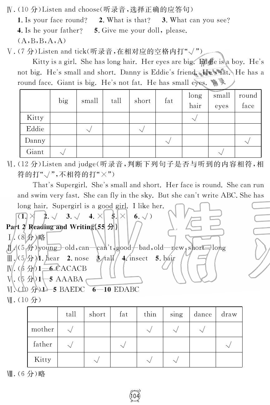 2019年鐘書(shū)金牌金試卷二年級(jí)英語(yǔ)上冊(cè)滬教牛津版 第8頁(yè)