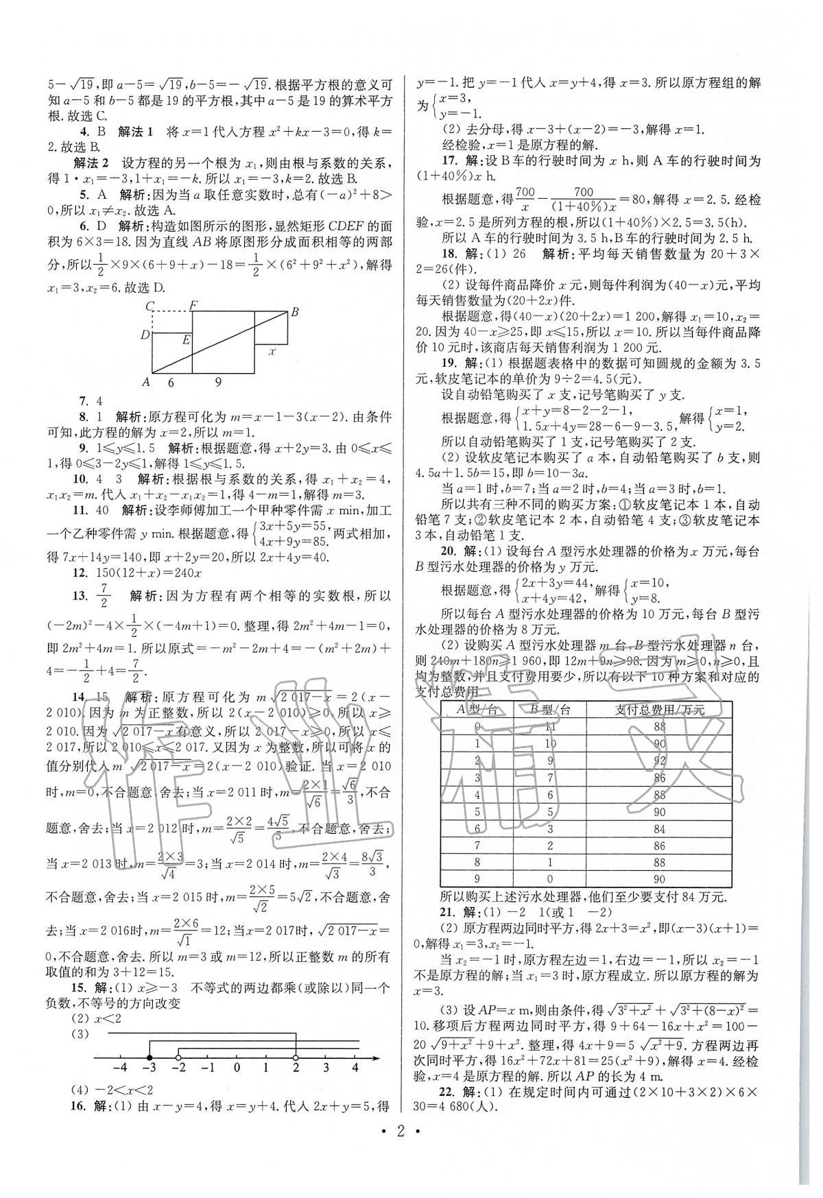 2020年江苏13大市中考试卷与标准模拟优化38套数学 第2页