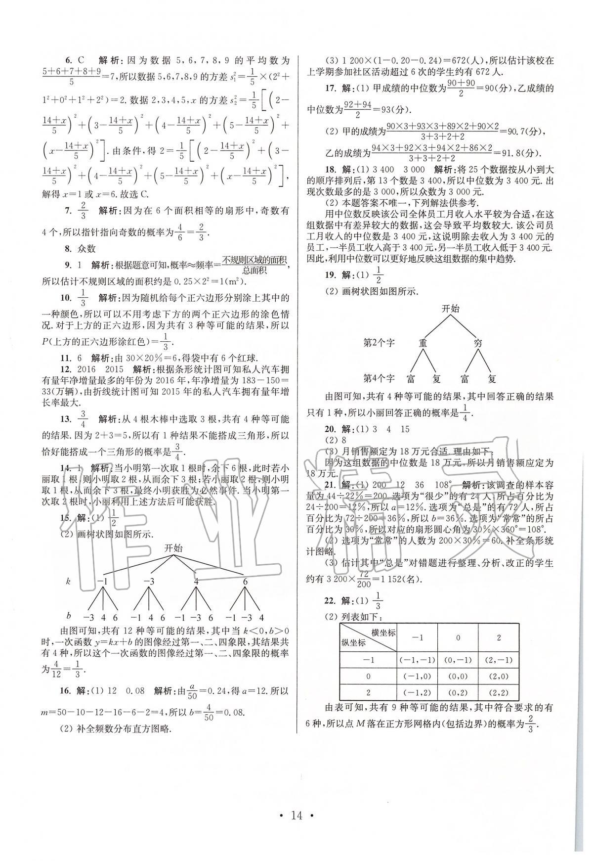 2020年江苏13大市中考试卷与标准模拟优化38套数学 第14页