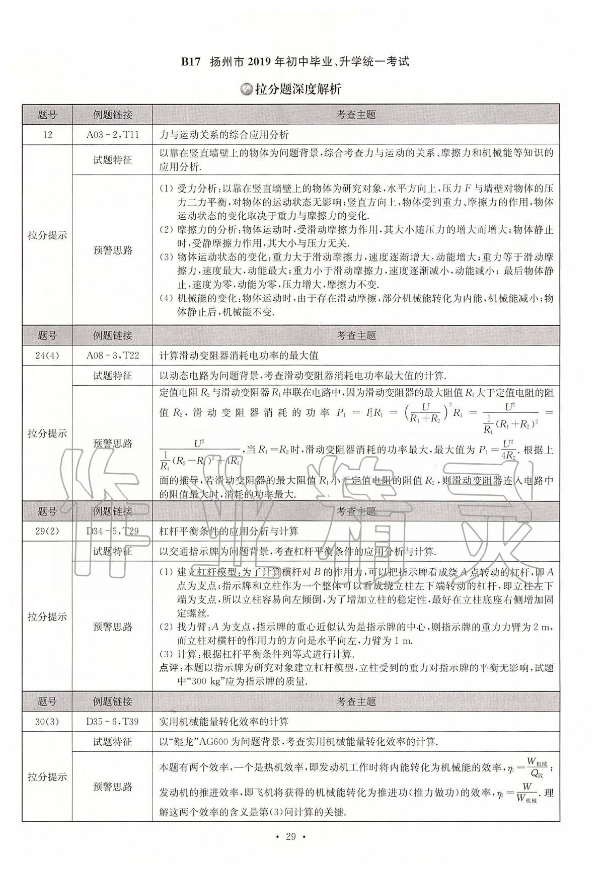 2020年江苏13大市中考试卷与标准模拟优化38套物理 第29页