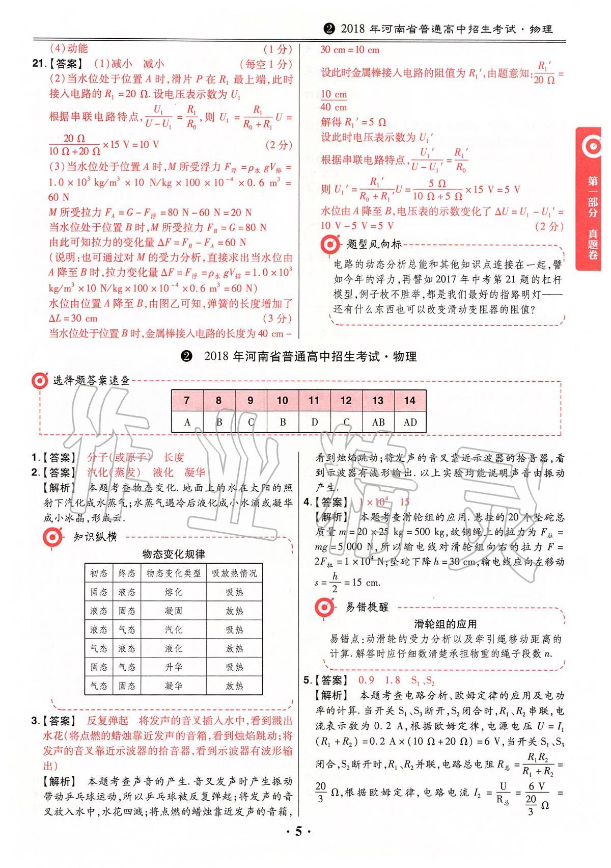 2020年鼎成中考模擬試卷精編物理 第5頁