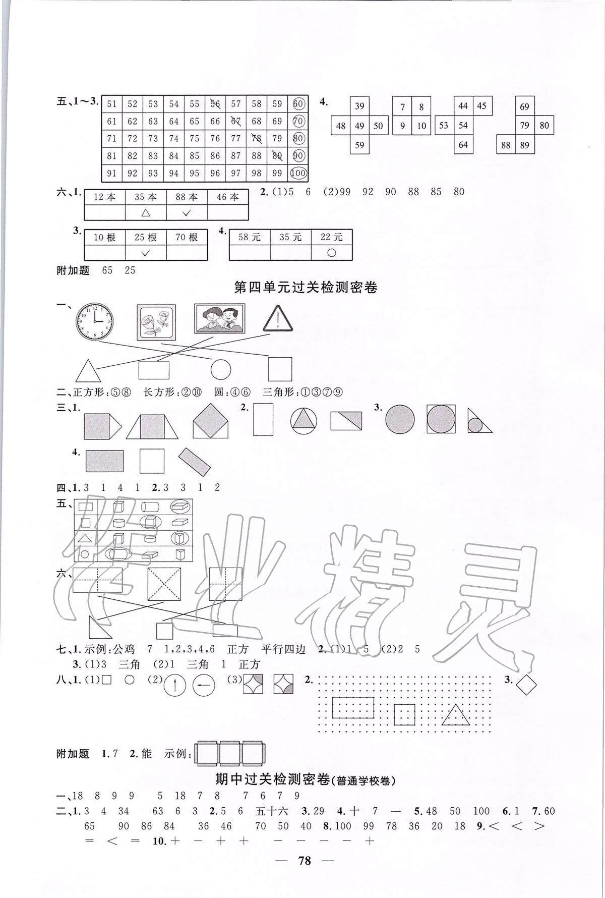 2020年陽光同學(xué)全優(yōu)好卷一年級數(shù)學(xué)下冊北師大版 第2頁