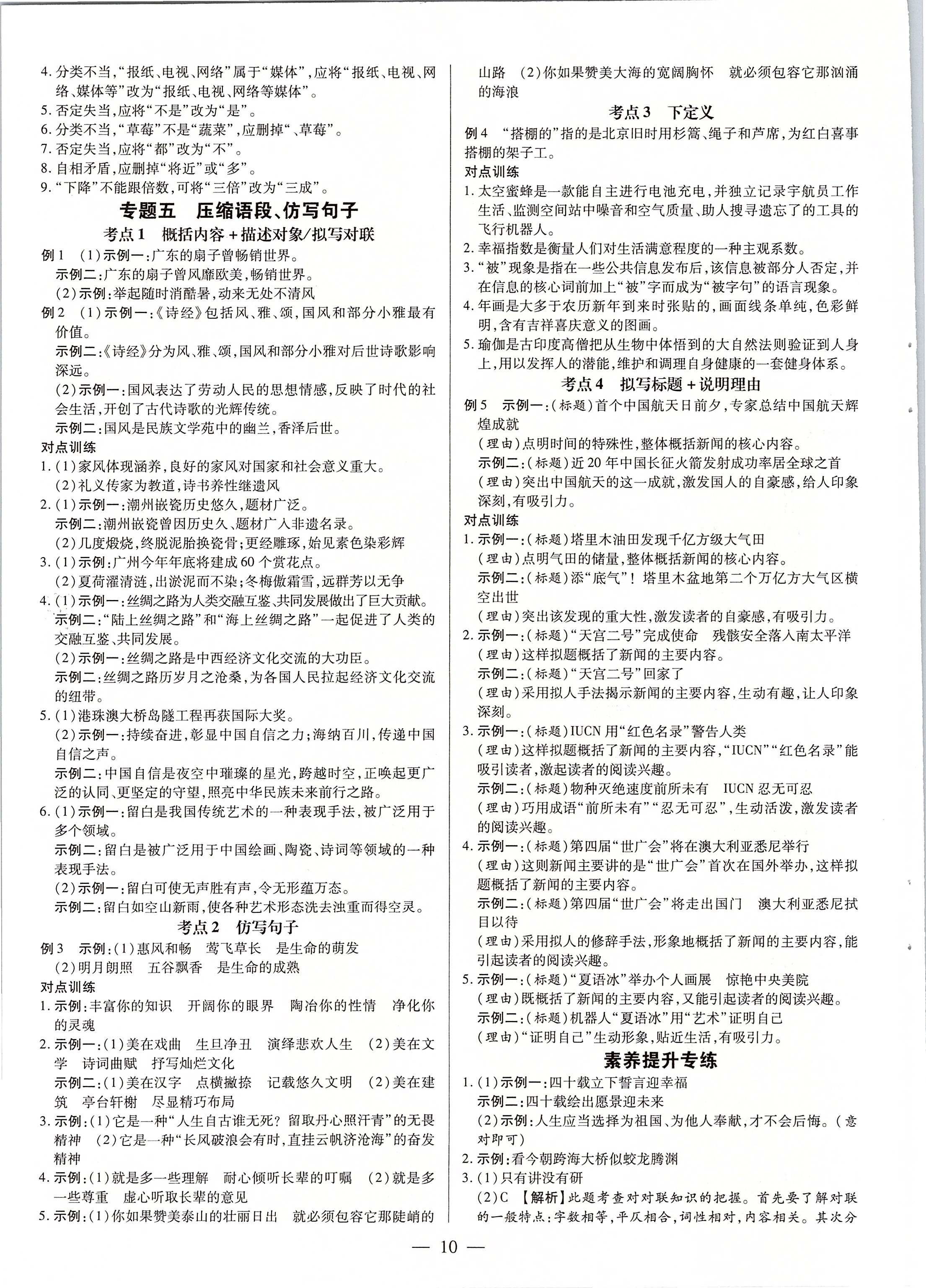 2020年典学文化领跑中考语文广东专用 第10页