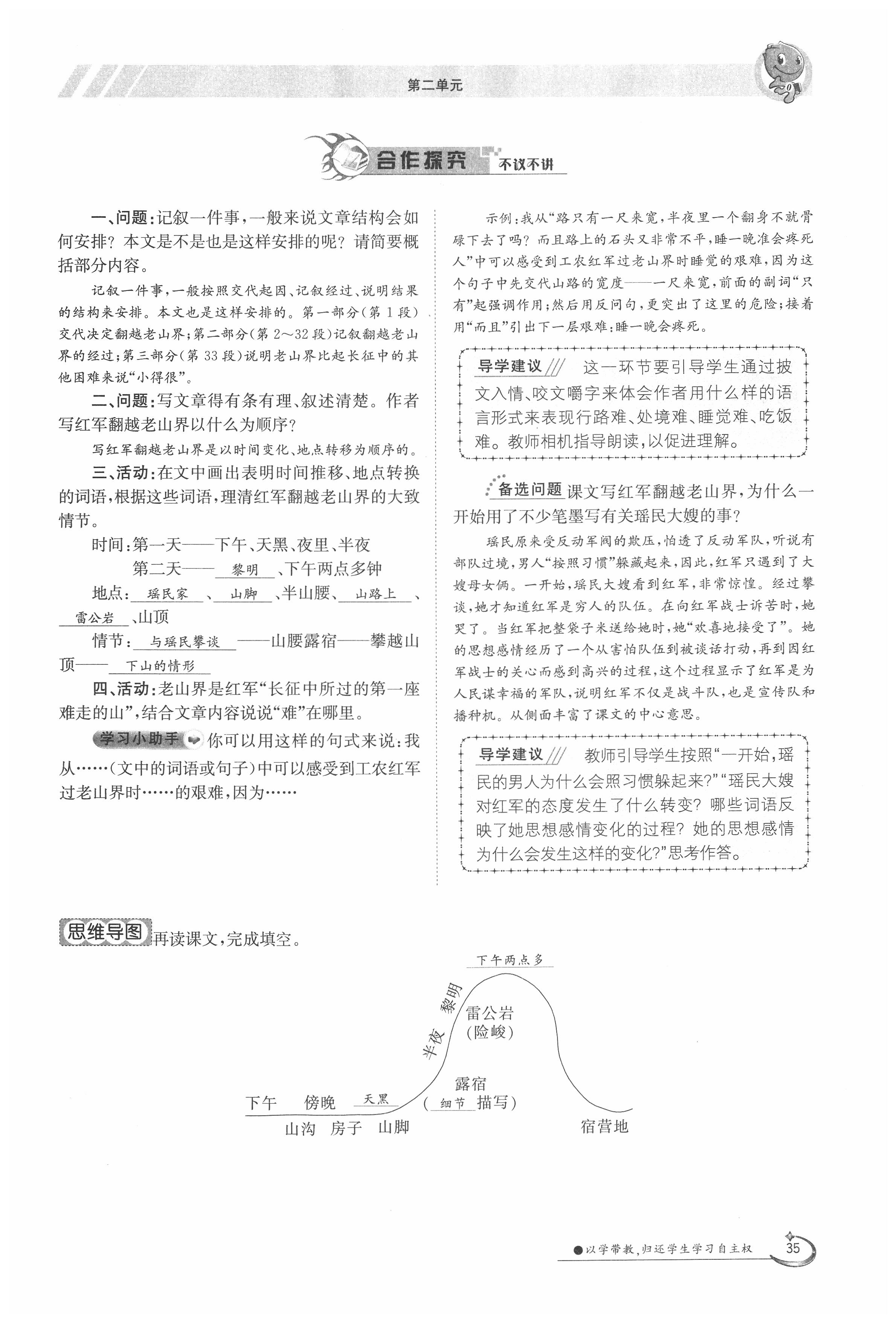 2020年金太阳导学案七年级语文下册人教版 第35页