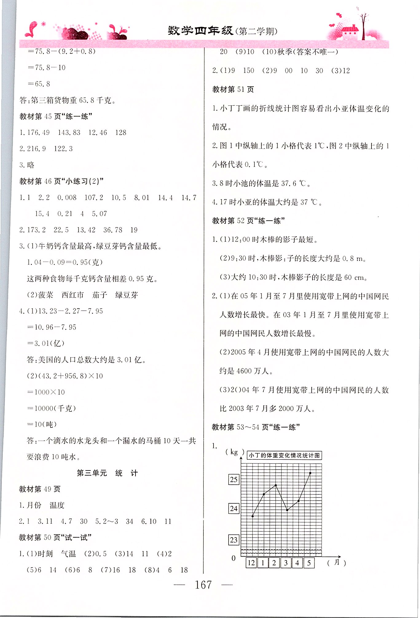 2020年数学练习部分四年级第二学期沪教版 第5页