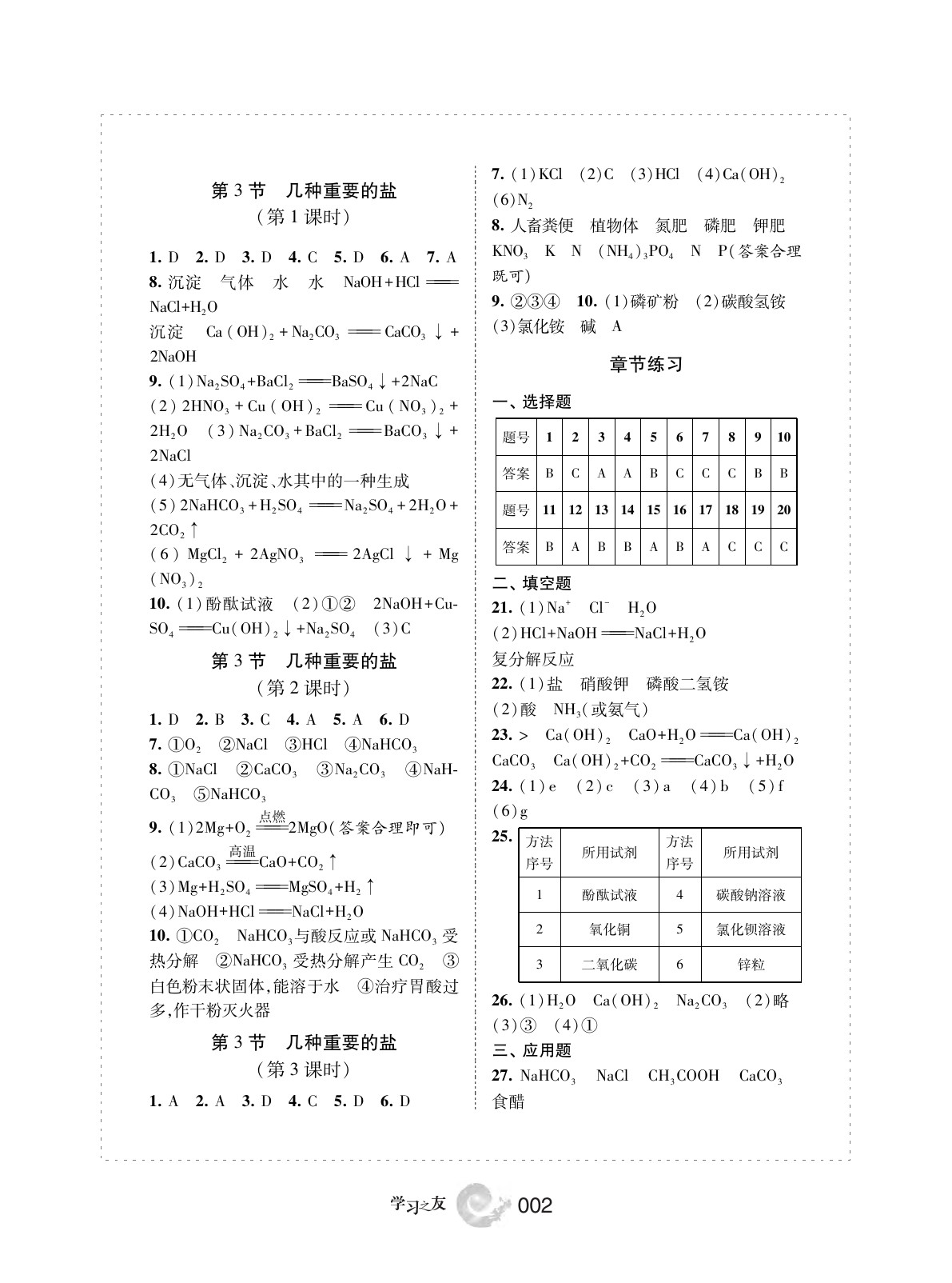 2020年学习之友九年级化学下册沪教版 第3页