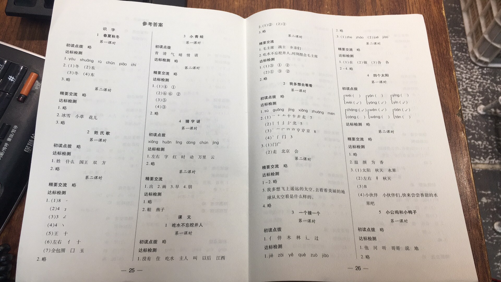 2020年新課標(biāo)兩導(dǎo)兩練高效學(xué)案六年級(jí)數(shù)學(xué)下冊(cè)蘇教版 參考答案第1頁