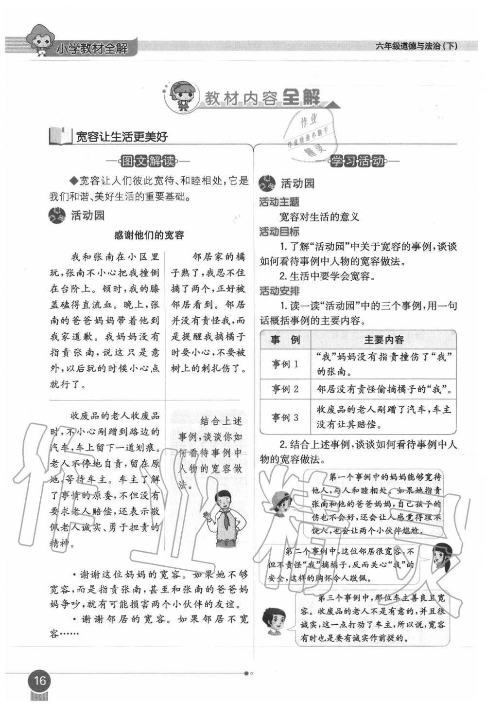 2020年教材課本六年級(jí)道德與法治下冊人教版 第16頁