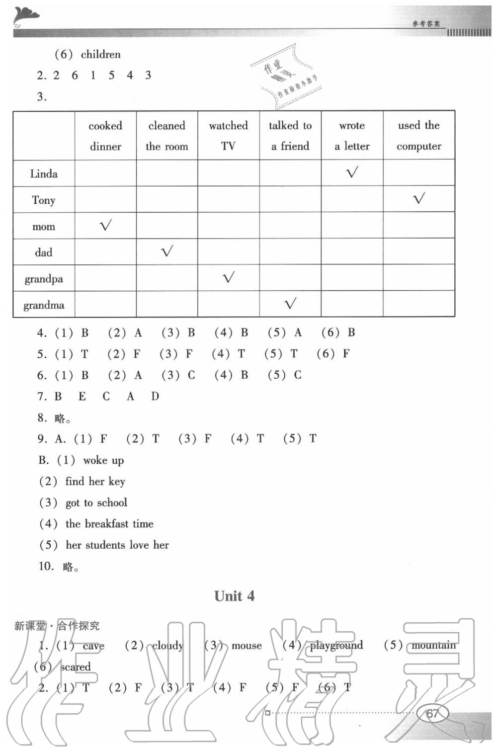 2020年南方新課堂金牌學(xué)案六年級(jí)英語下冊(cè)粵人民版 第5頁