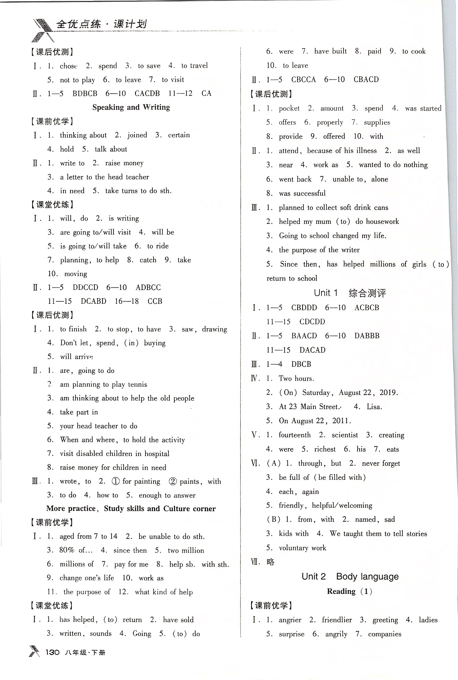 2020年全优点练课计划八年级英语下册牛津版 第2页