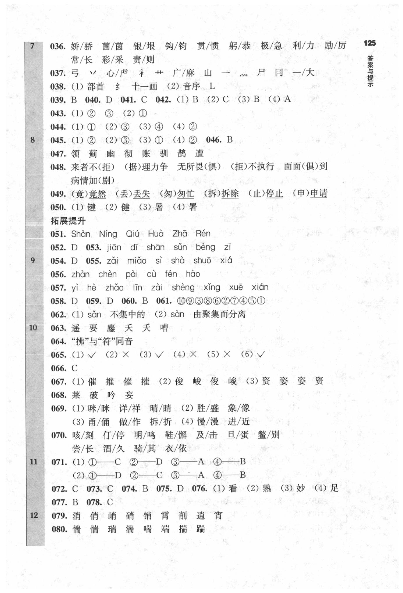 2020年百題大過關(guān)小升初語文基礎(chǔ)百題 參考答案第2頁