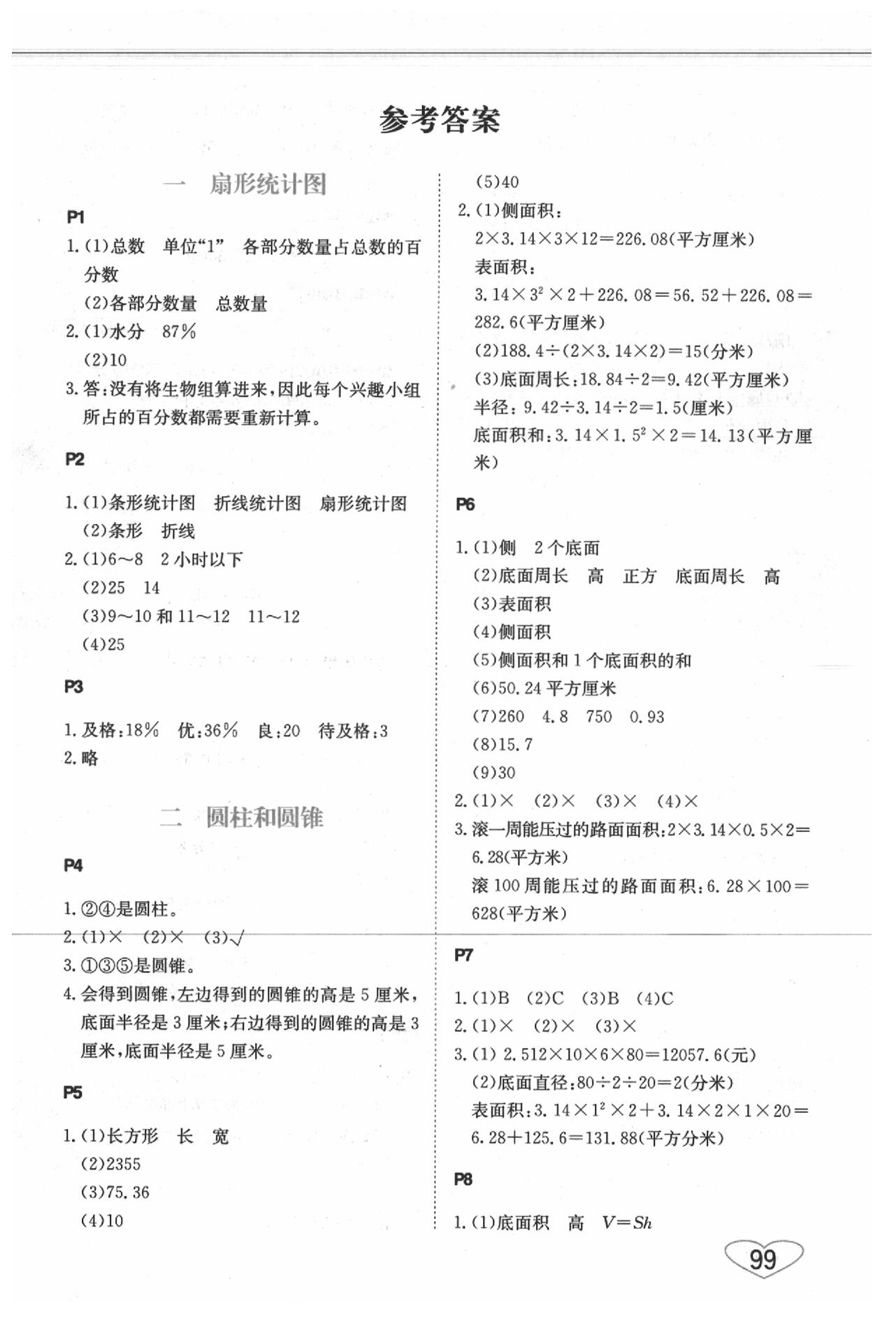 2020年小学数学口算心算速算六年级下册苏教版 第1页