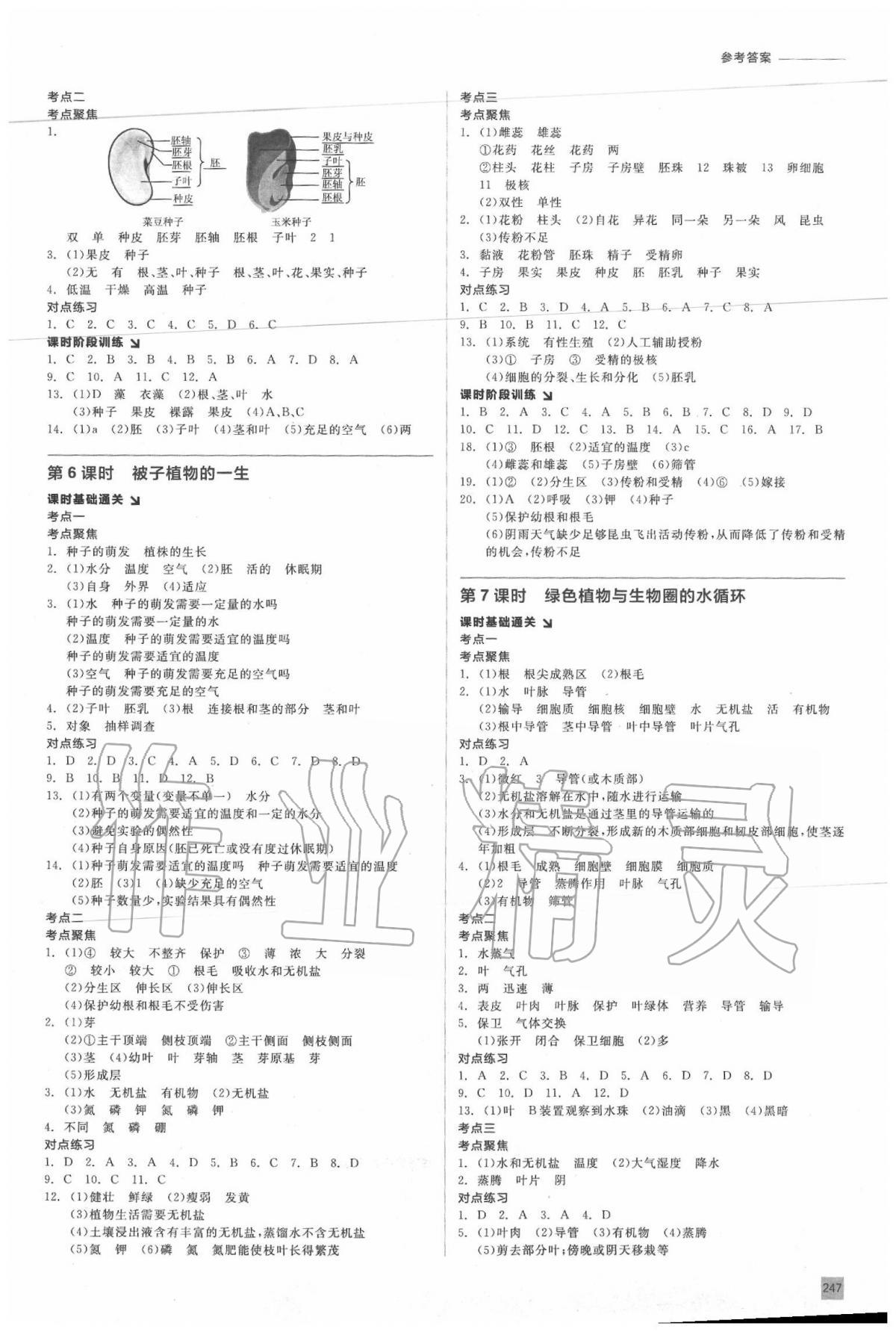 2020年全品中考复习方案生物学鄂尔多斯专版 第3页