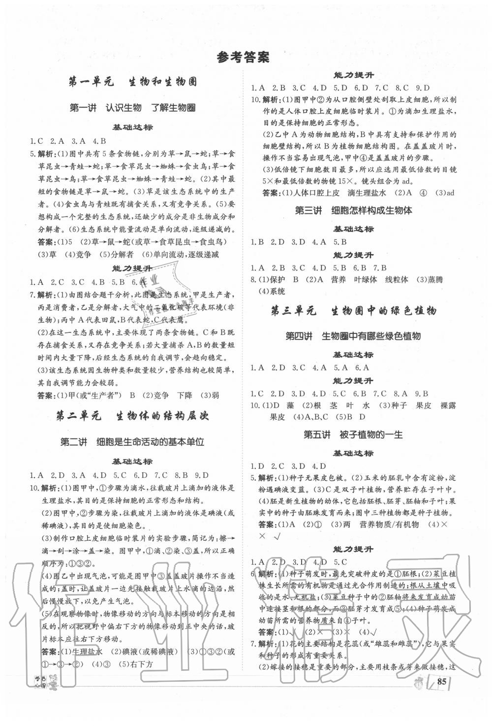 2020年創(chuàng)意課堂中考總復(fù)習(xí)指導(dǎo)生物 第1頁(yè)