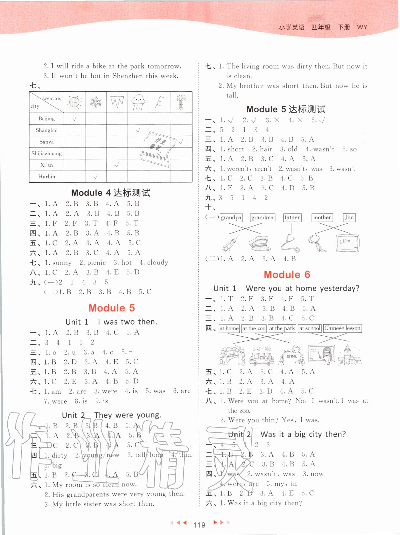 2020年53天天練四年級(jí)英語下冊(cè)外研版 第3頁