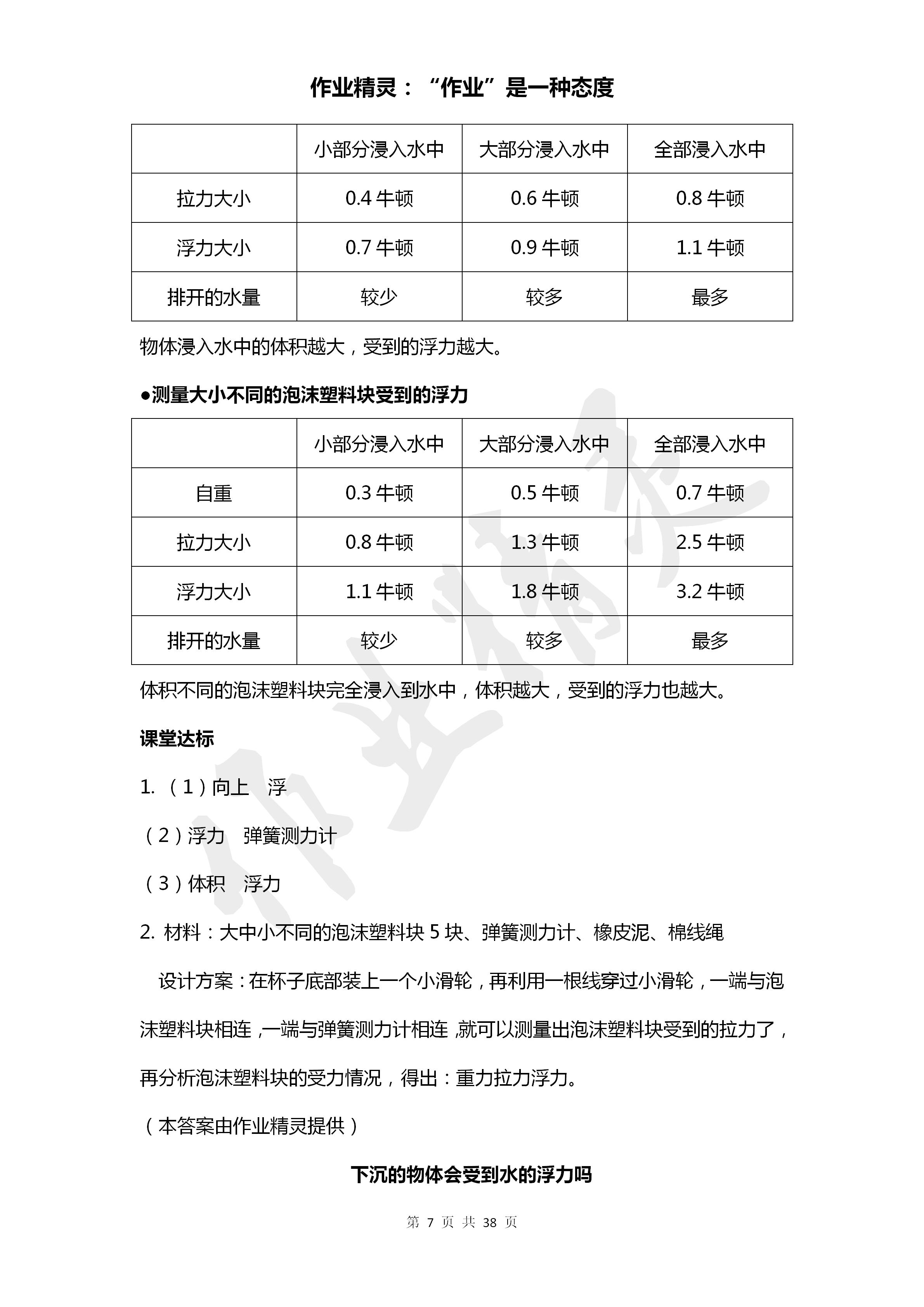 2020年学生活动手册五年级科学下册教科版 第7页