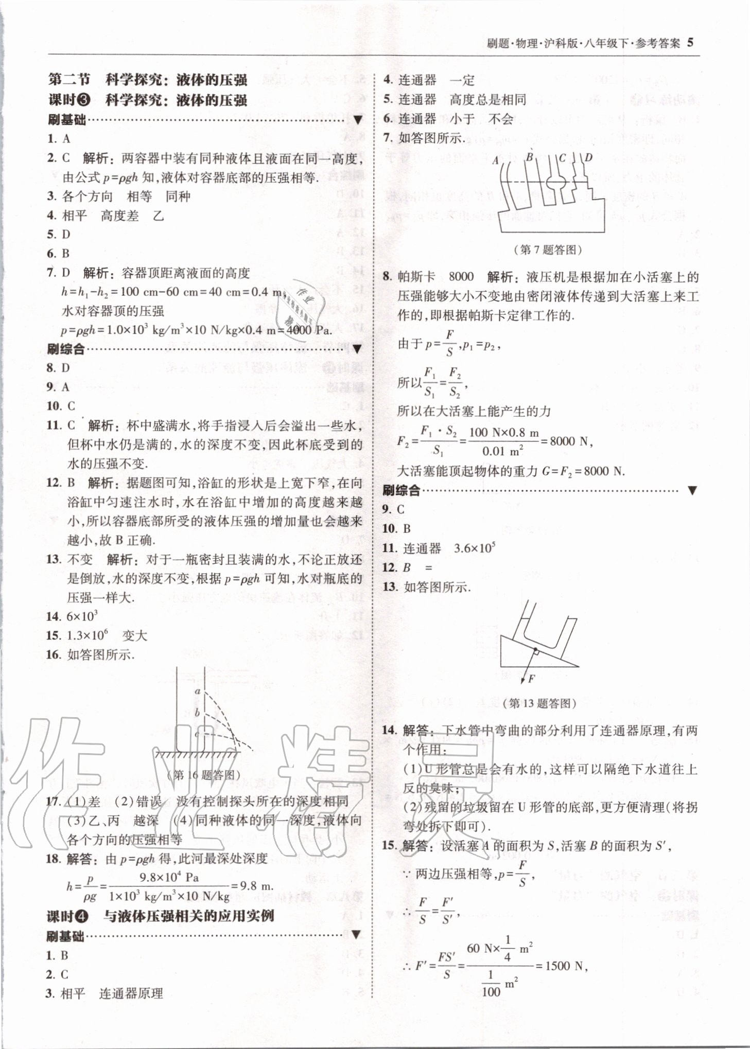 2020年北大綠卡刷題八年級物理下冊滬科版 第5頁