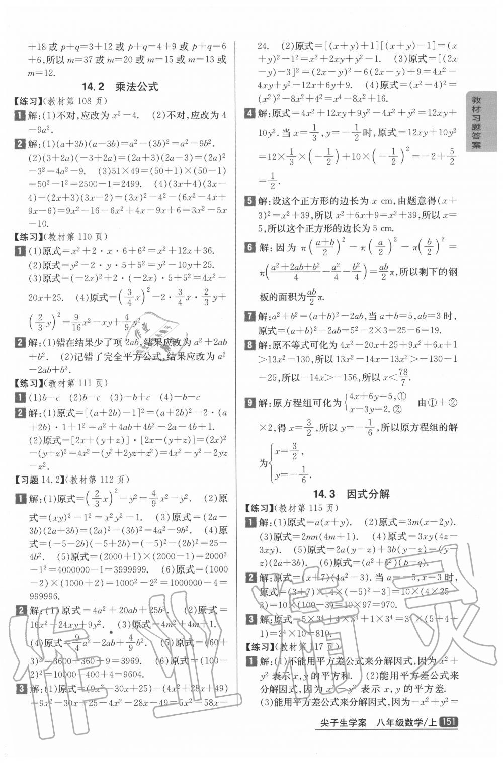 第十四章 整式的乘法和因式分解 - 第13页