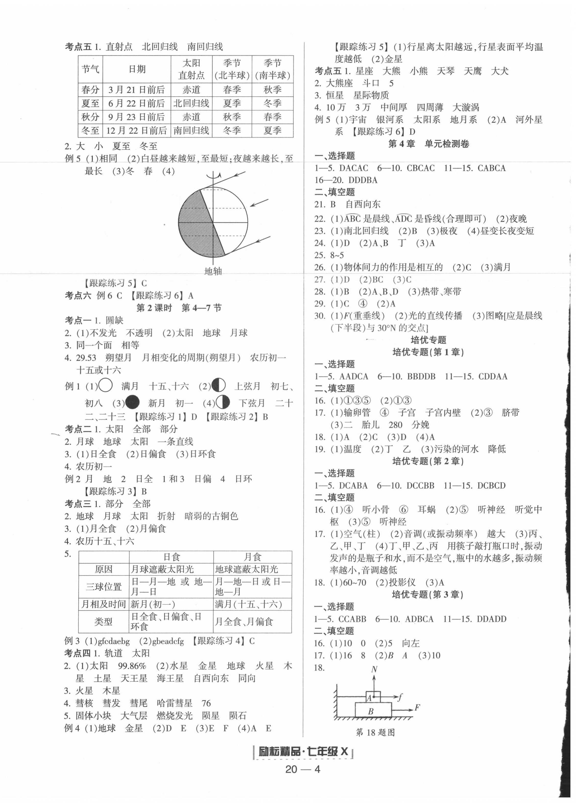 2020年勵(lì)耘書業(yè)浙江新期末七年級(jí)科學(xué)下冊(cè)浙教版 第4頁(yè)