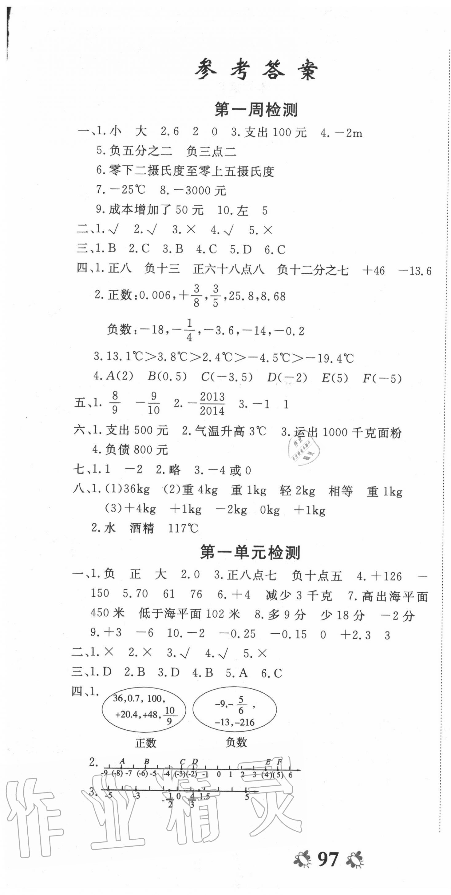 2020年全能练考卷六年级数学下册人教版中州古籍出版社 第1页