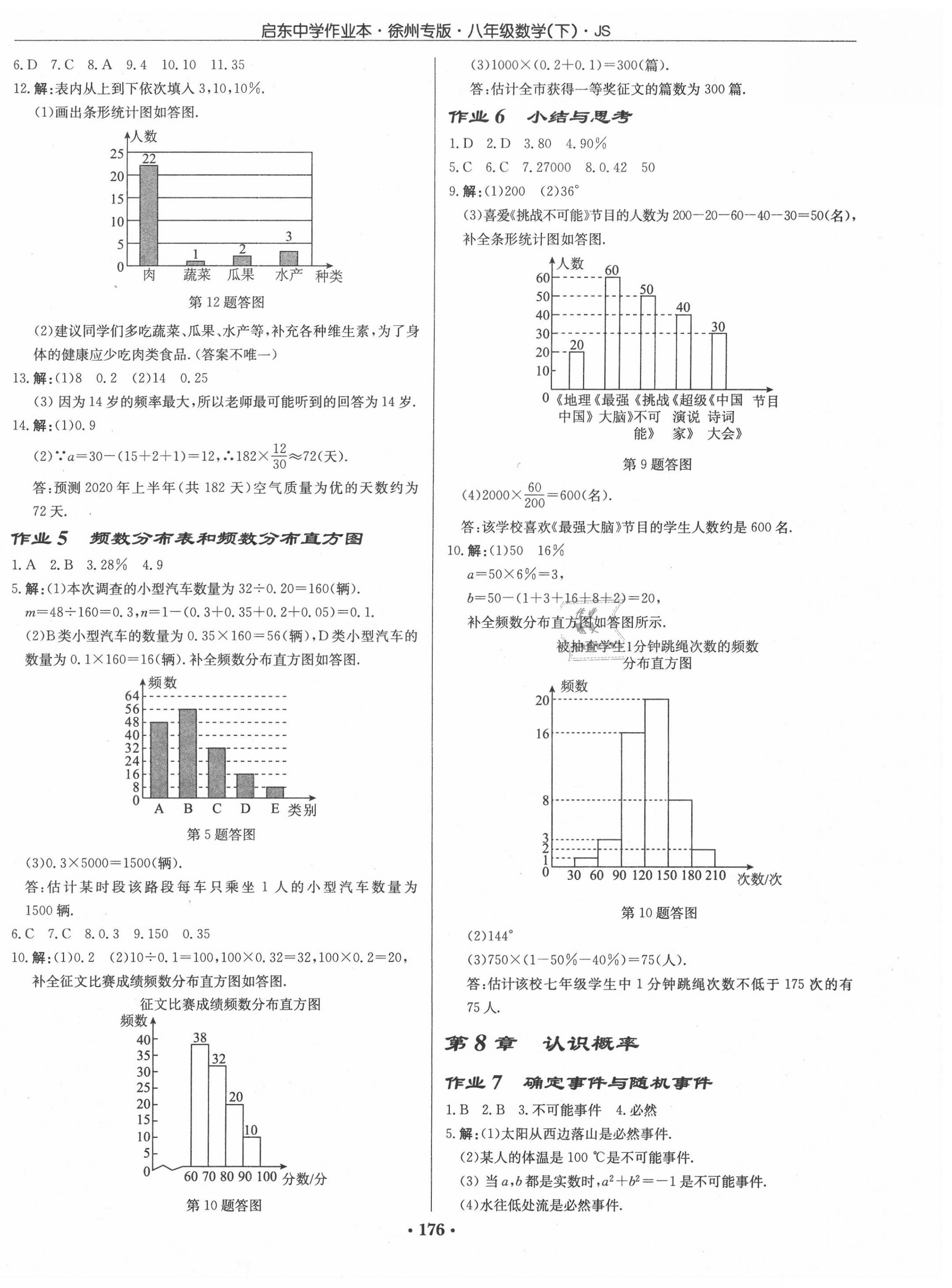 2020年启东中学作业本八年级数学下册江苏版徐州专版 第2页