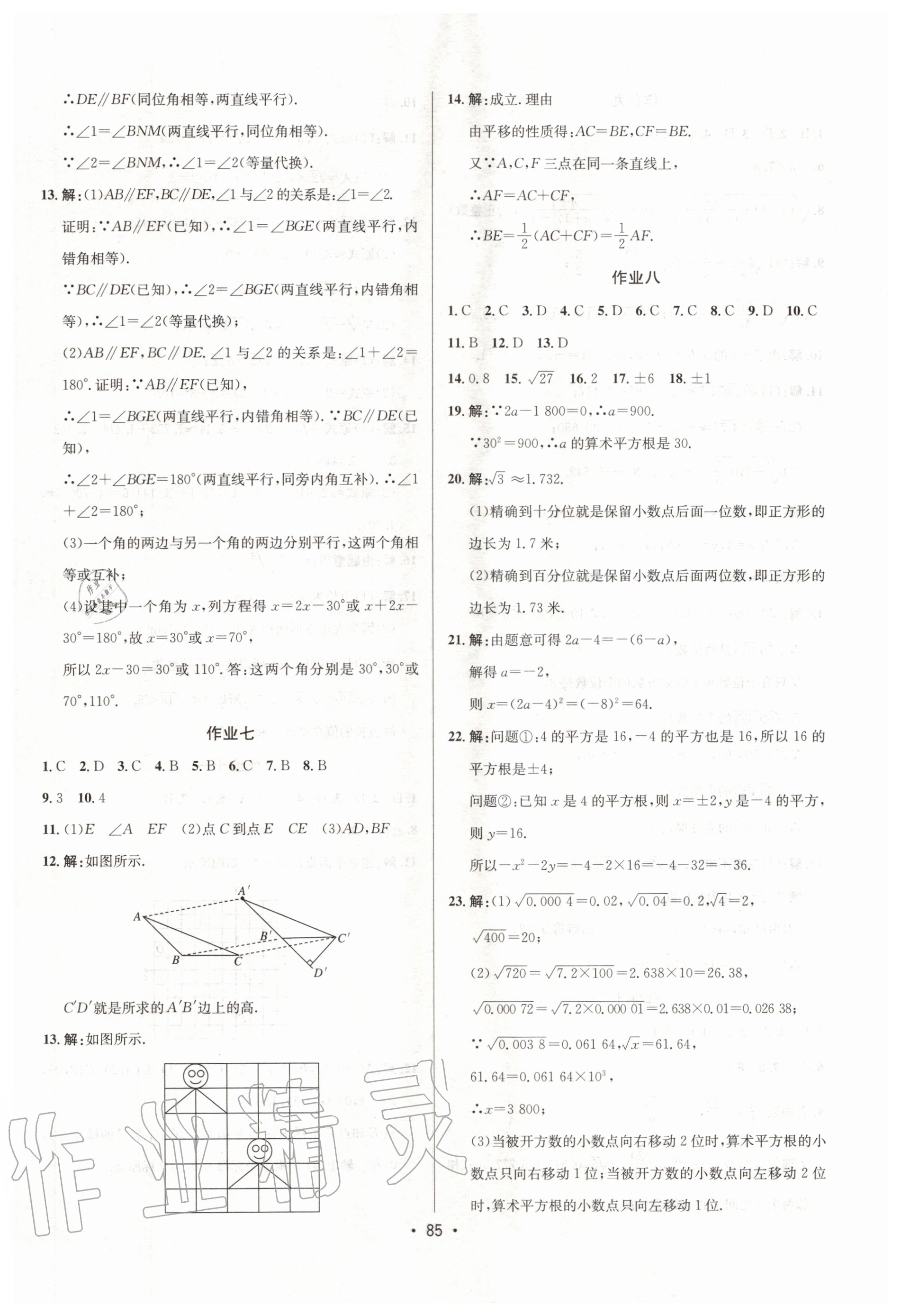 2020年七彩假期暑假作业七年级数学生物合订本 第3页