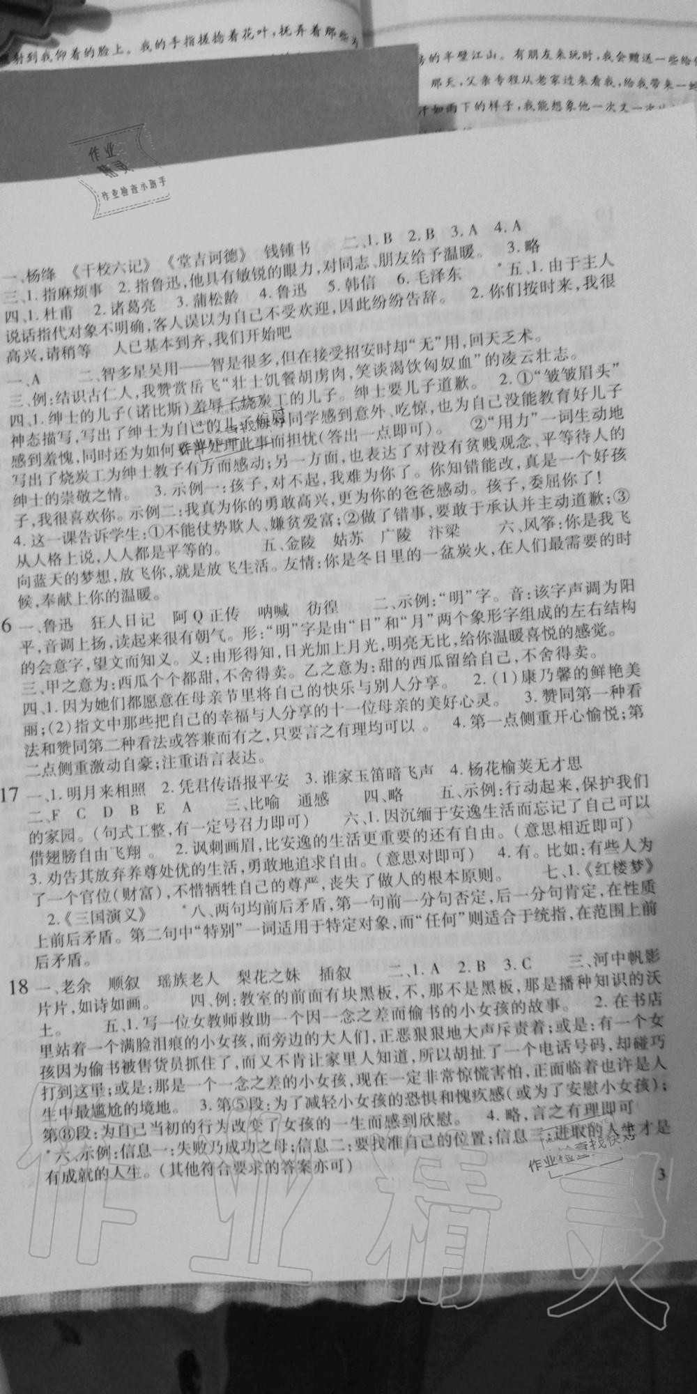 2020年假期学习乐园暑假七年级语文英语历史与社会思想品德 第3页