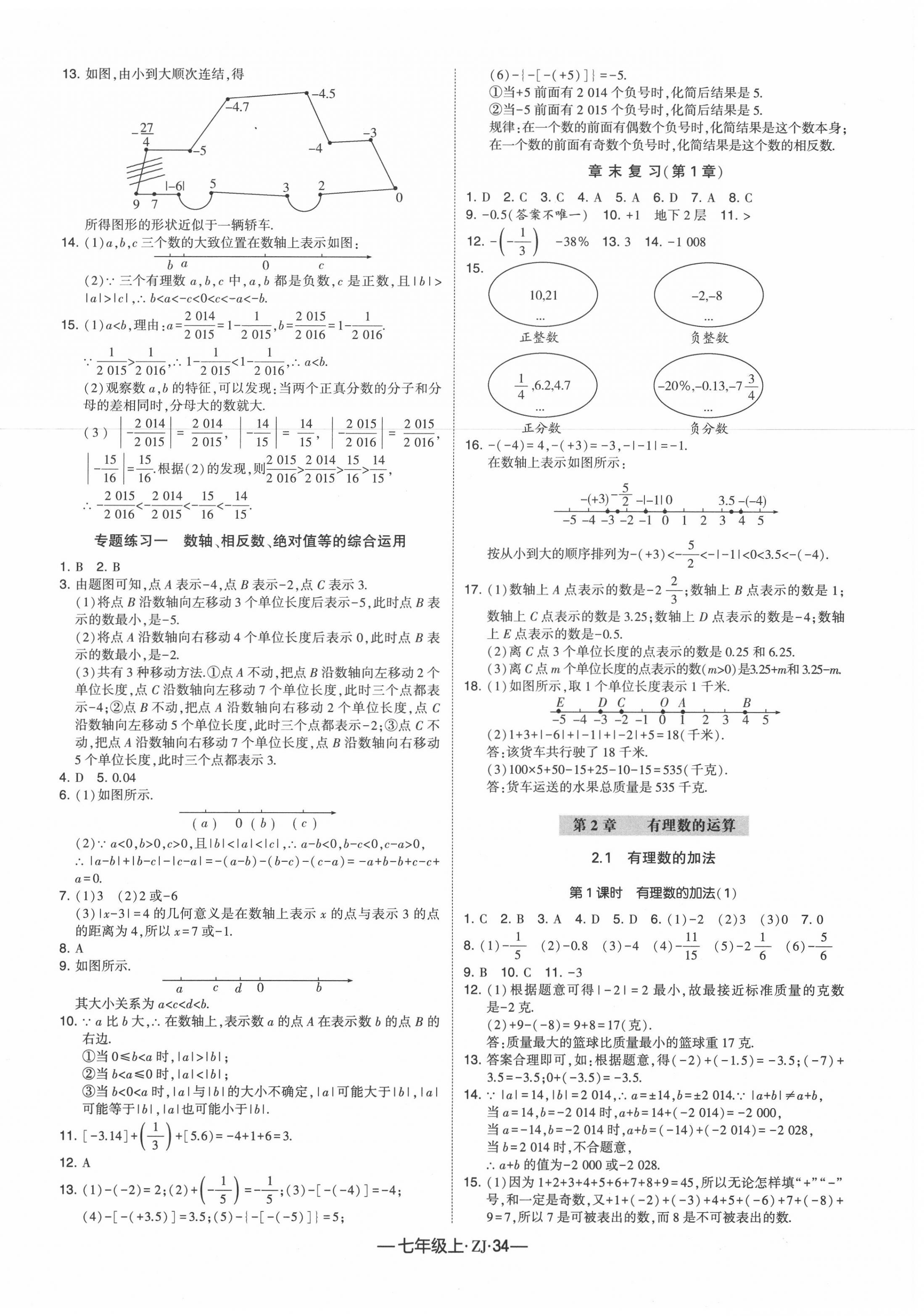 2020年经纶学典学霸七年级数学上册浙教版 第2页