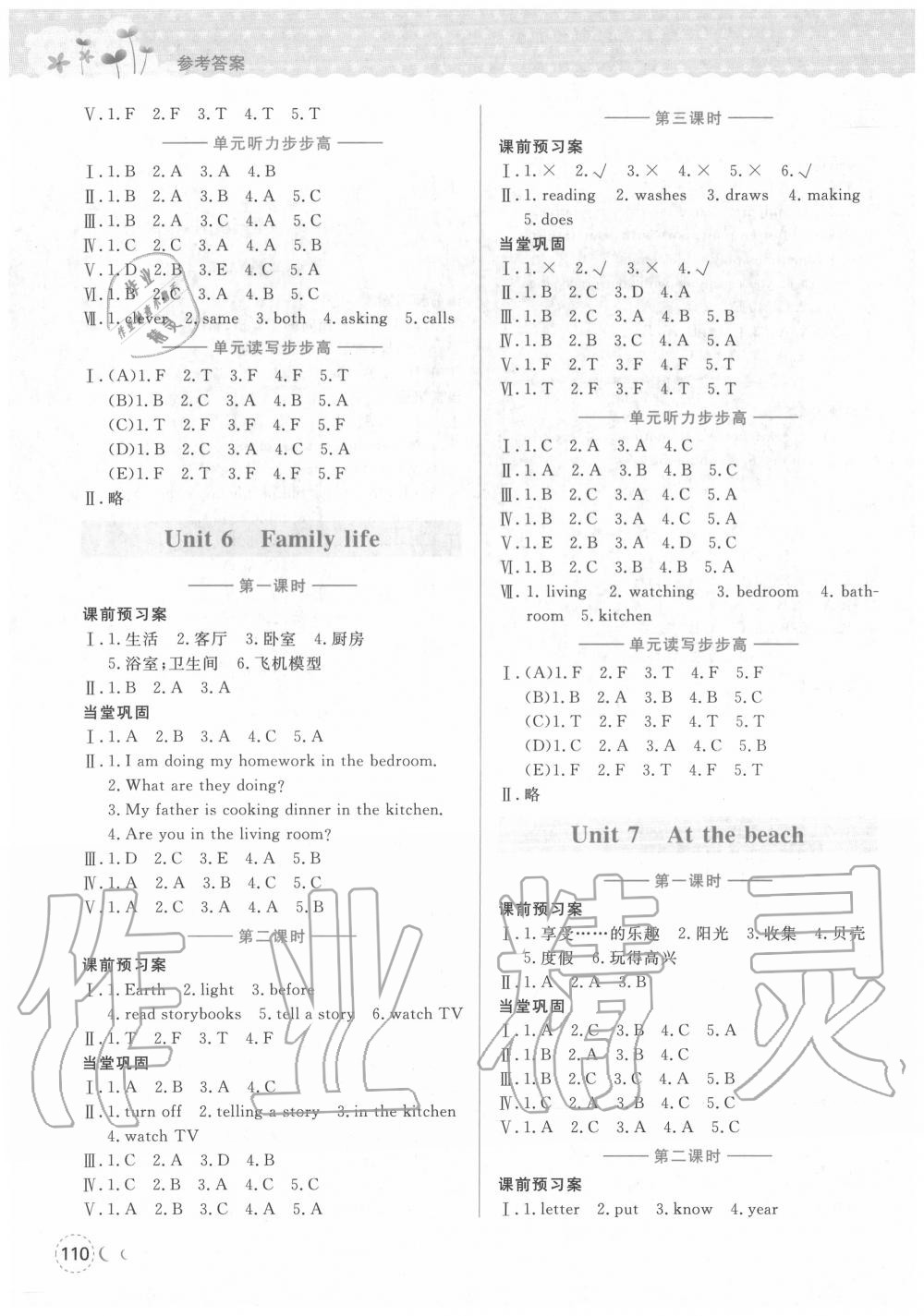 2020年狀元坊全程突破導(dǎo)練測五年級英語上冊人教版深圳B卷 第20頁